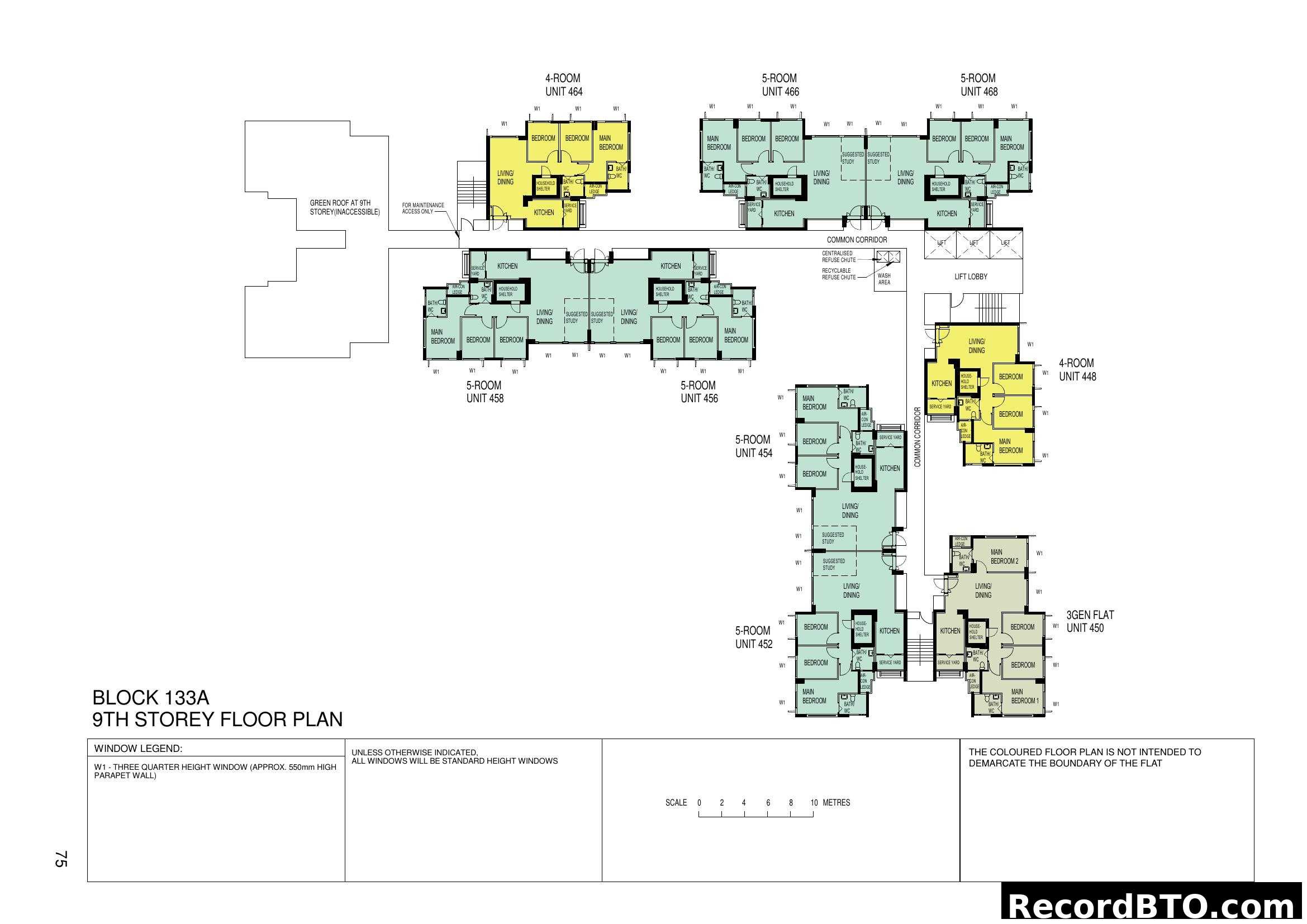 Block 133A 9th Storey Floor Plan