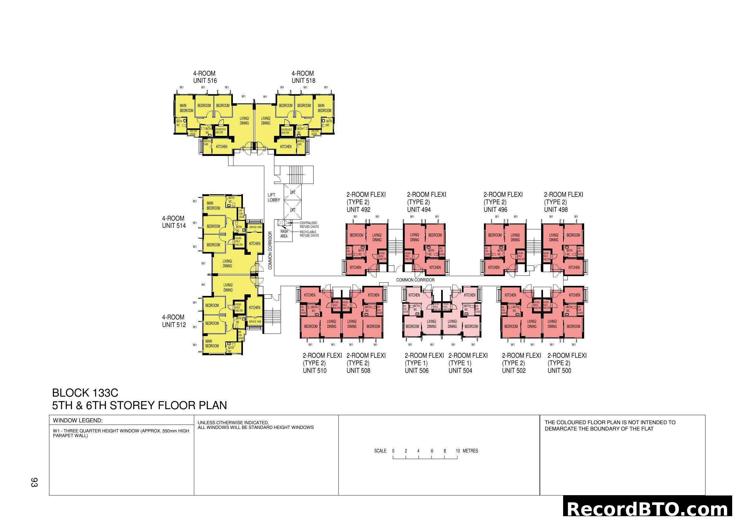 Block 133C 5th & 6th Storey Floor Plan