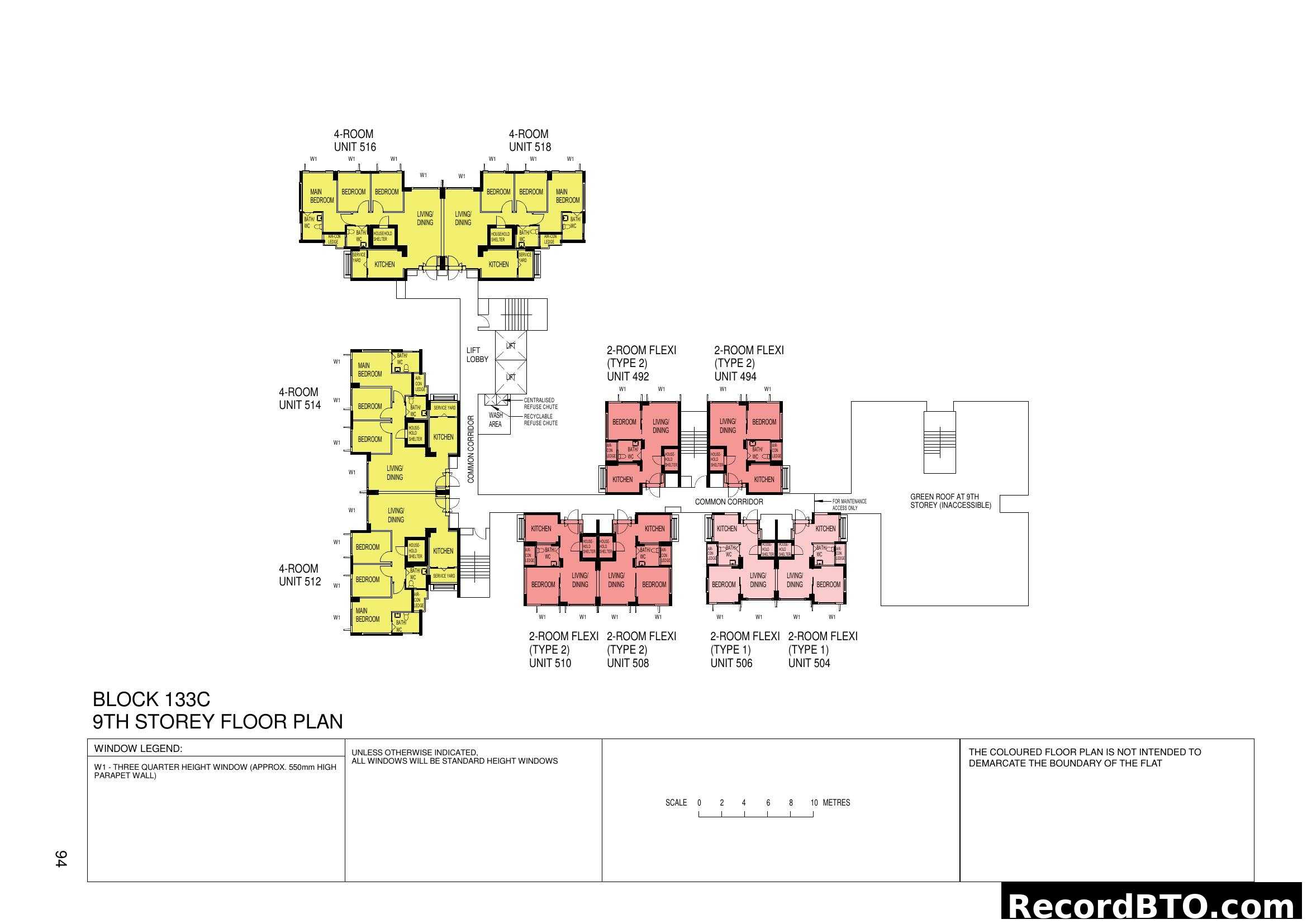 Block 133C 9th Storey Floor Plan