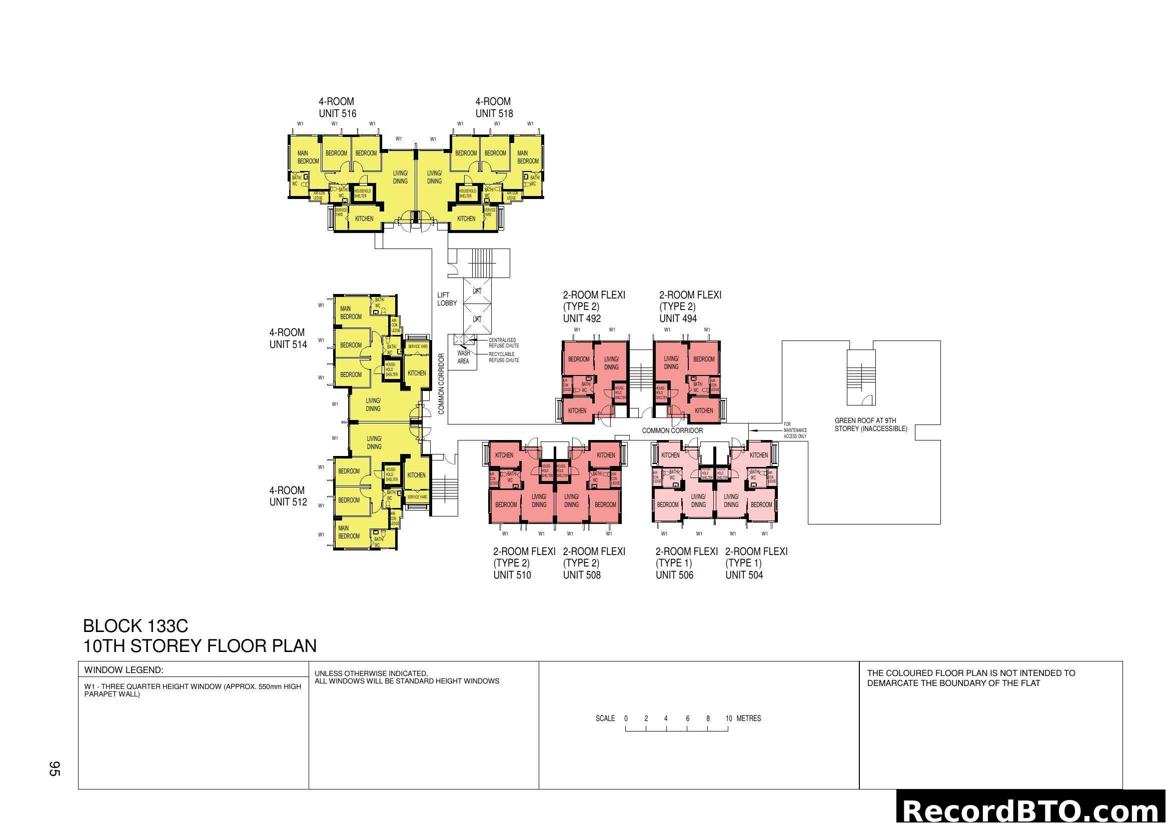 Block 133C 10th Storey Floor Plan