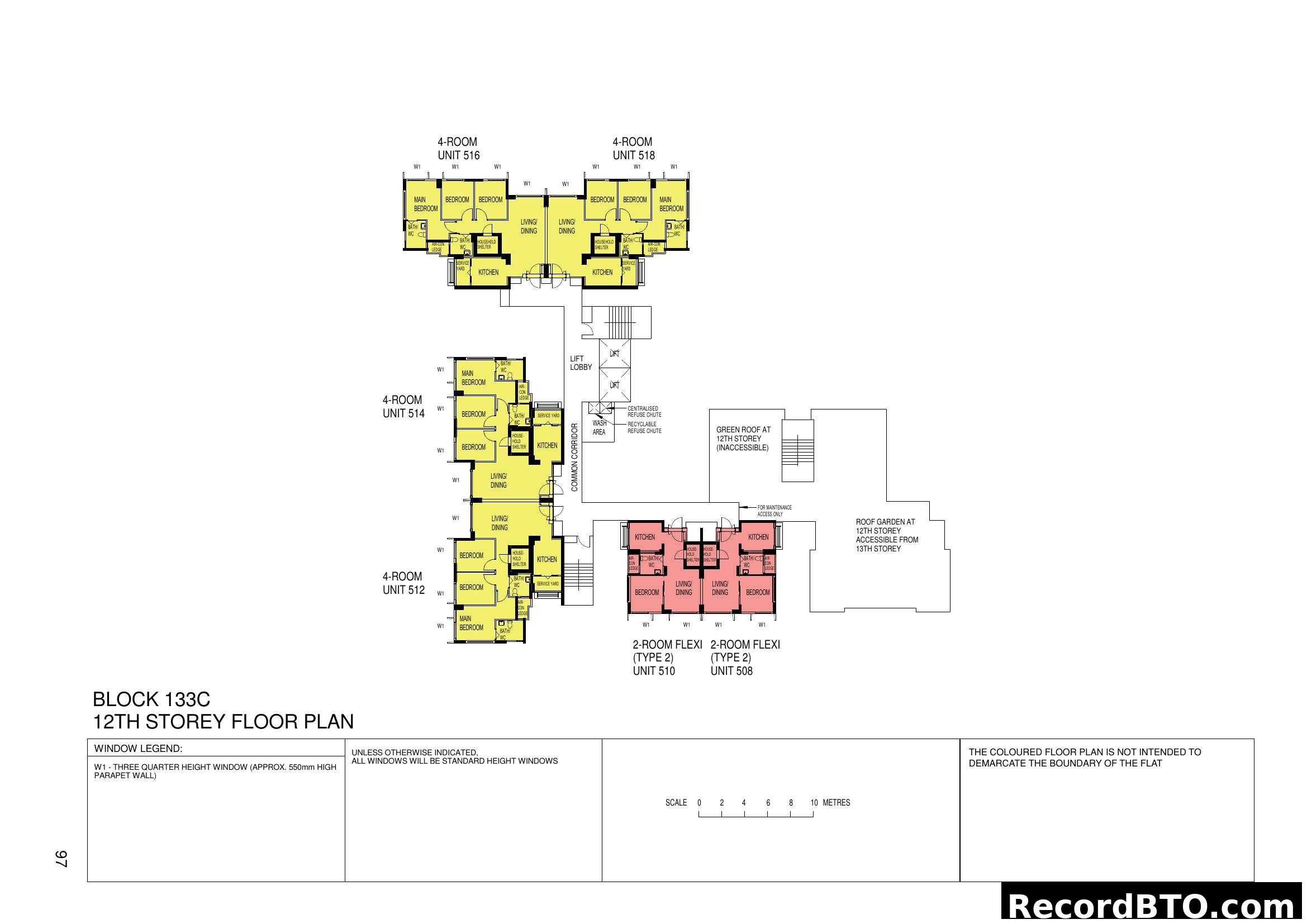 Block 133C 12th Storey Floor Plan