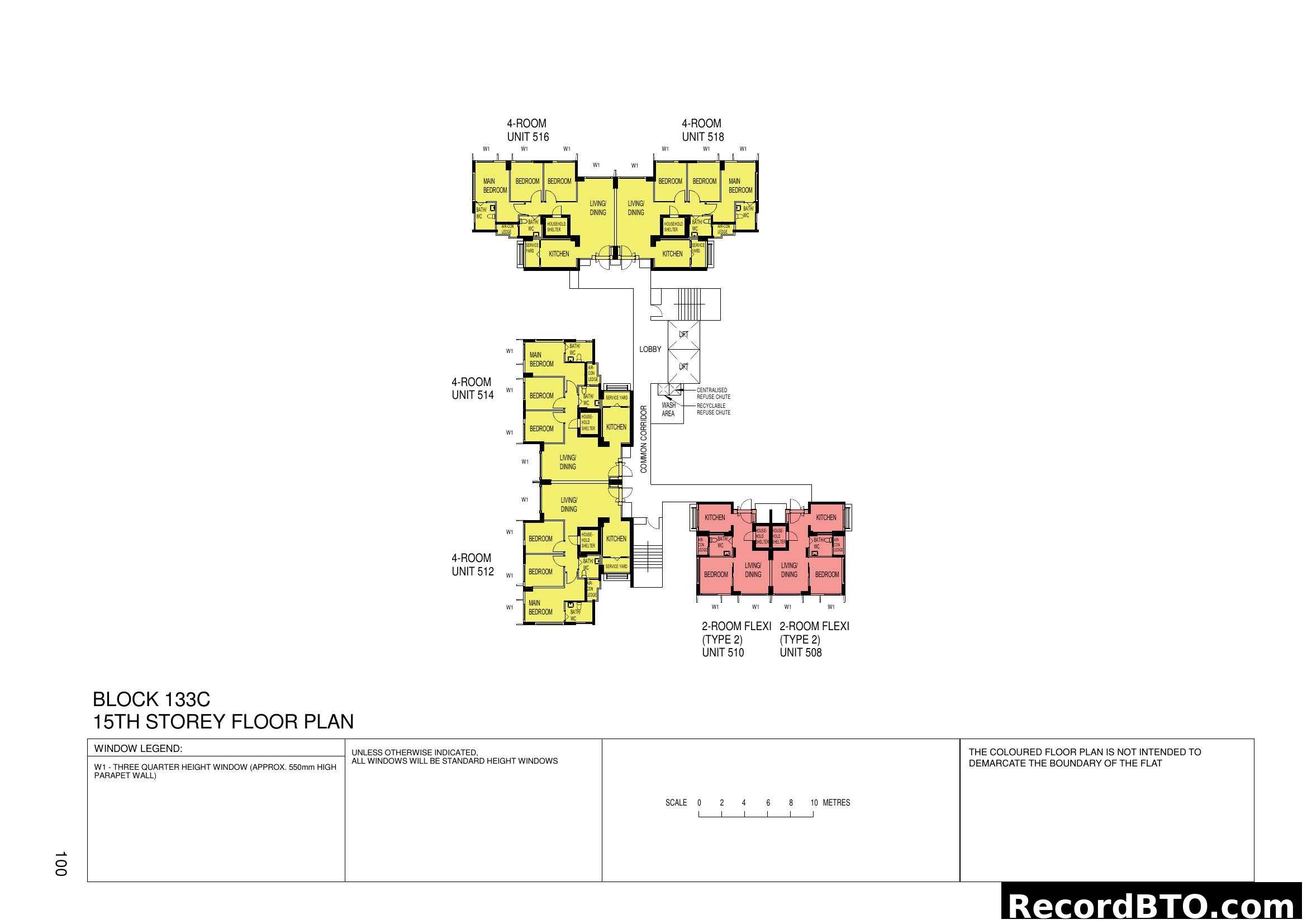 Block 133C 15th Storey Floor Plan
