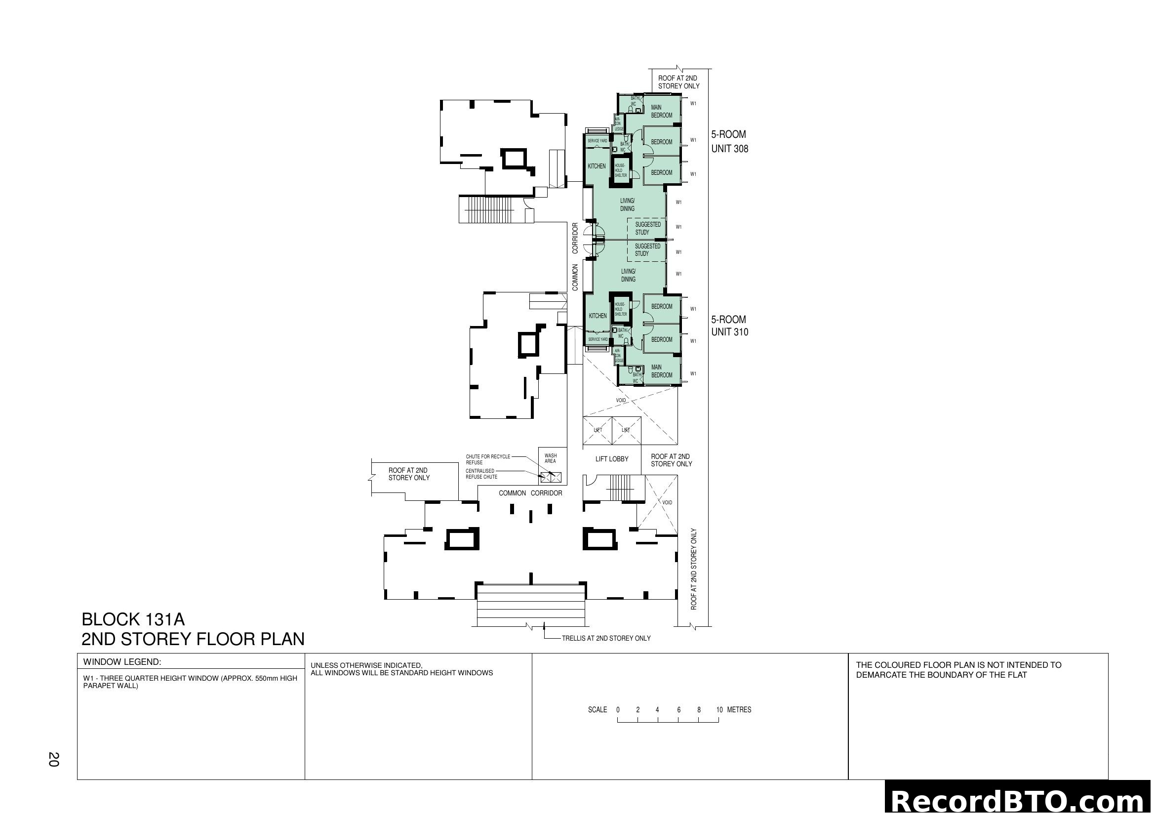 Block 131A 2nd Storey Floor Plan
