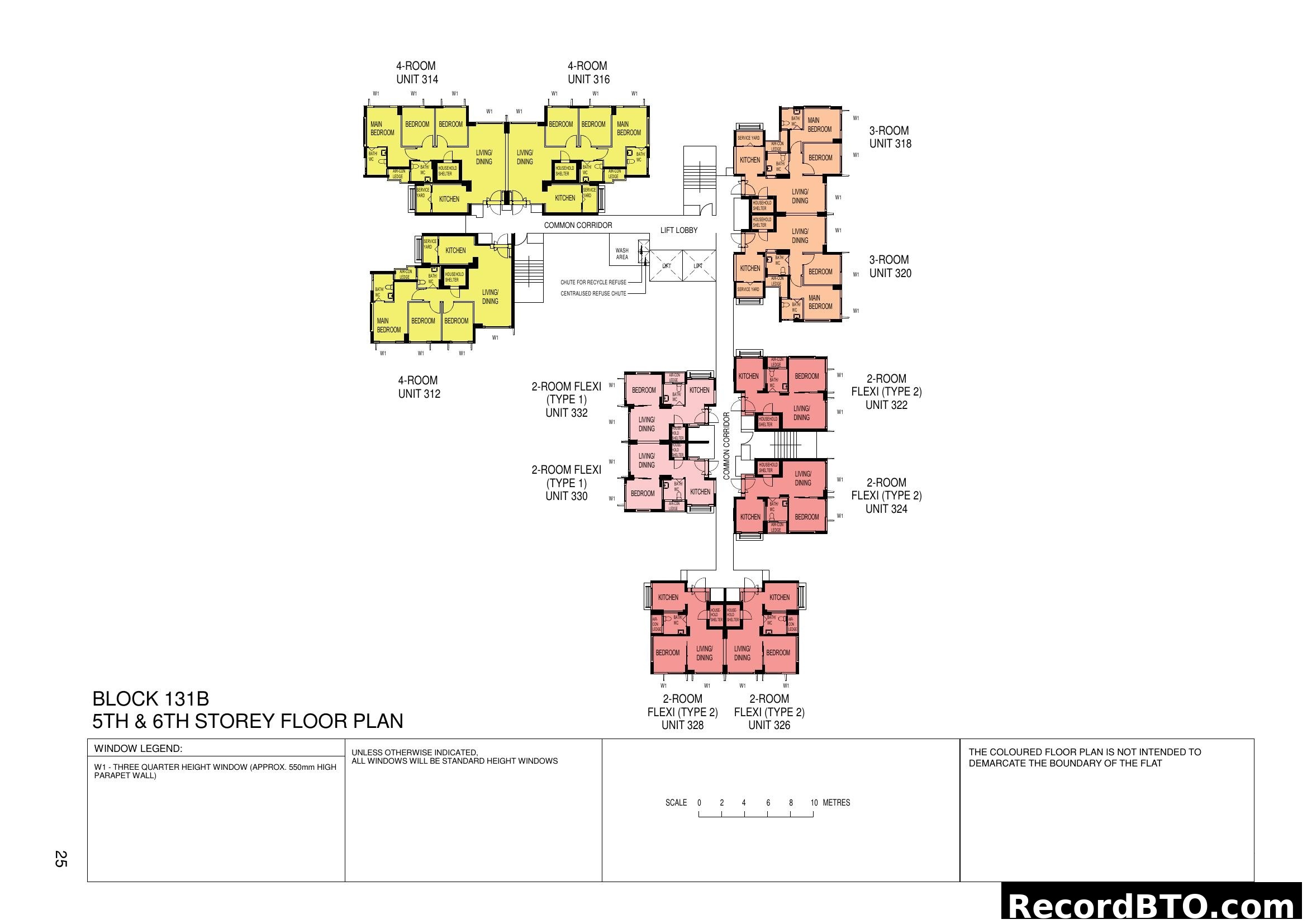 Block 131B 5th & 6th Storey Floor Plan
