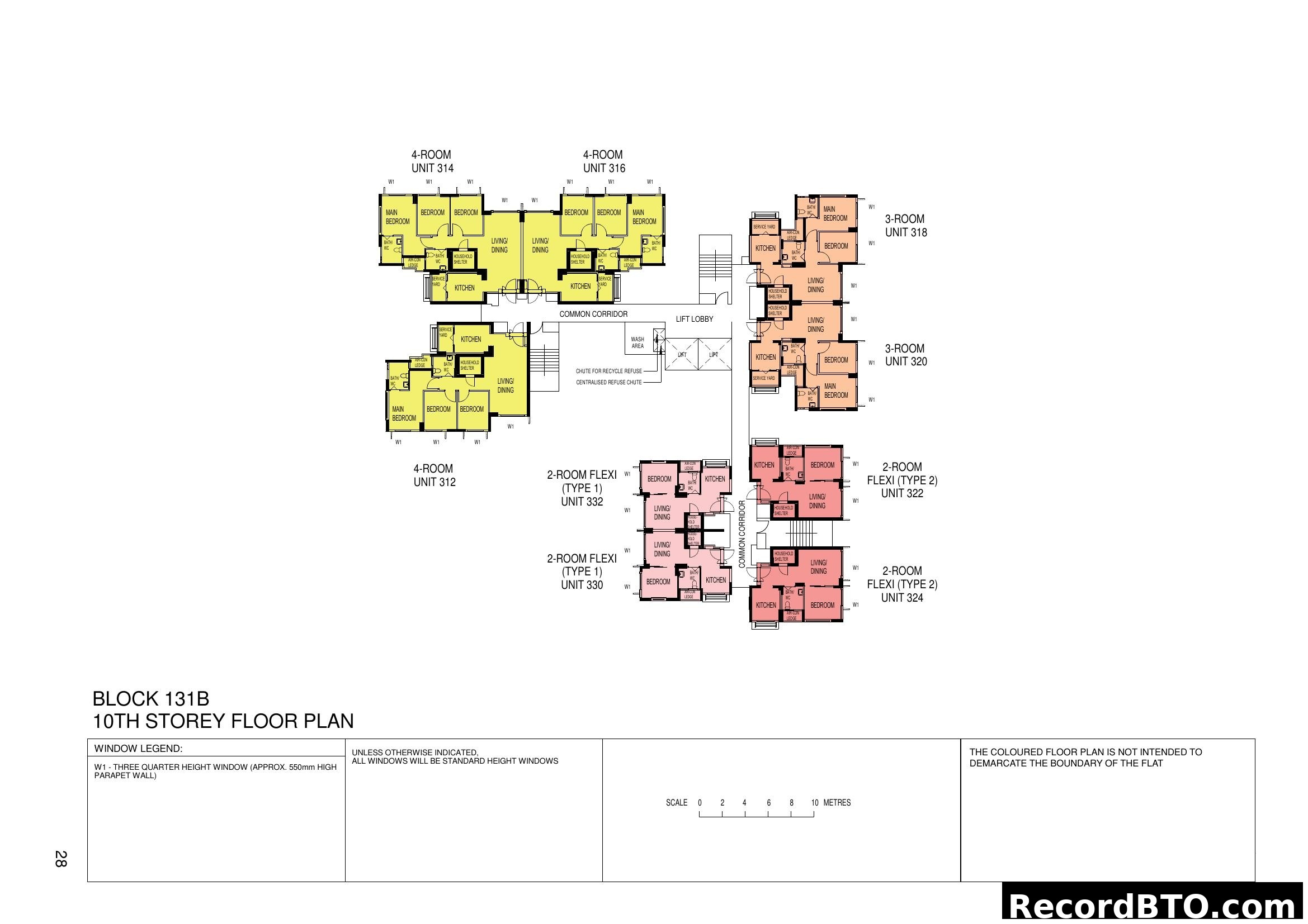 Block 131B 10th Storey Floor Plan
