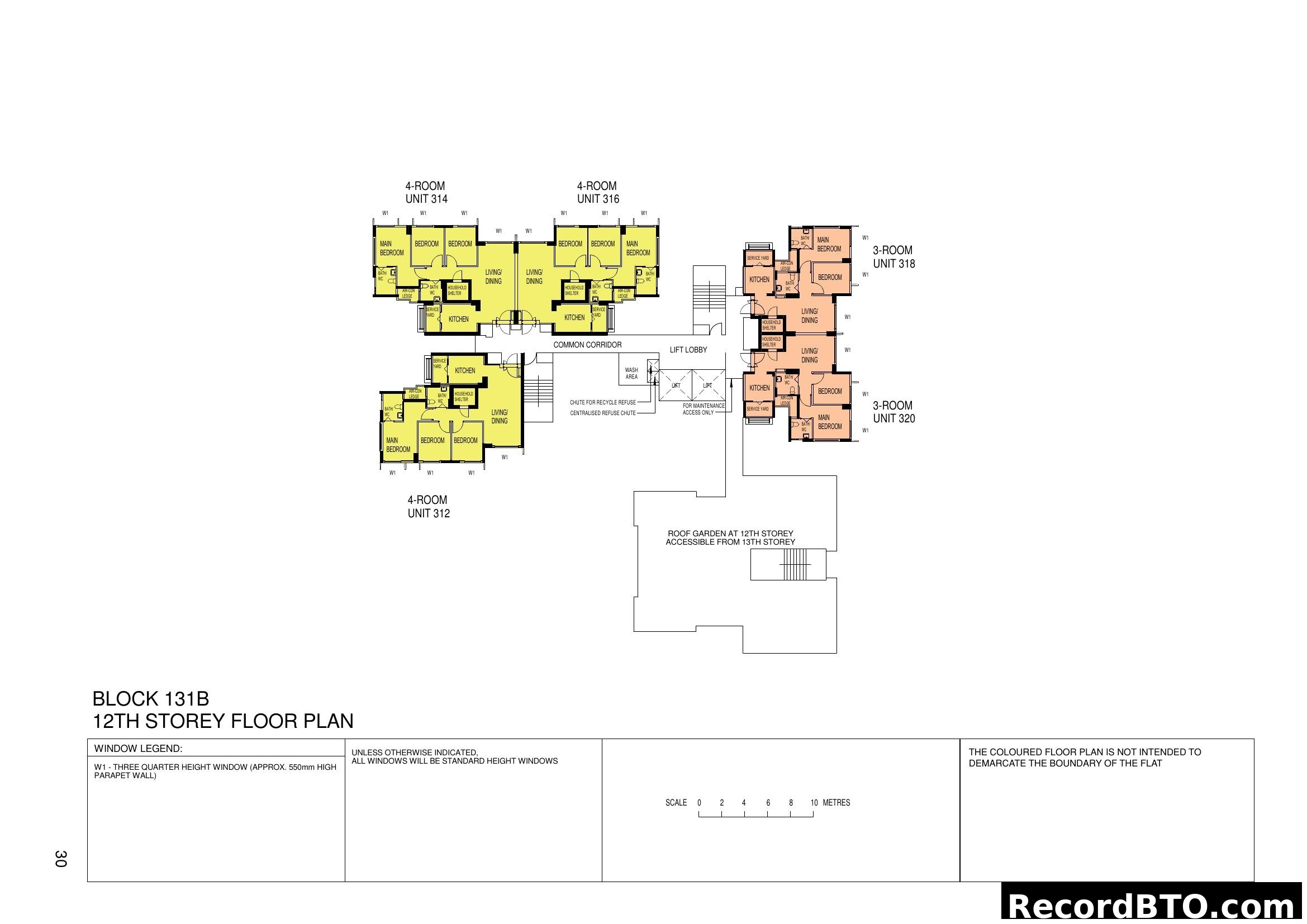 Block 131B 12th Storey Floor Plan