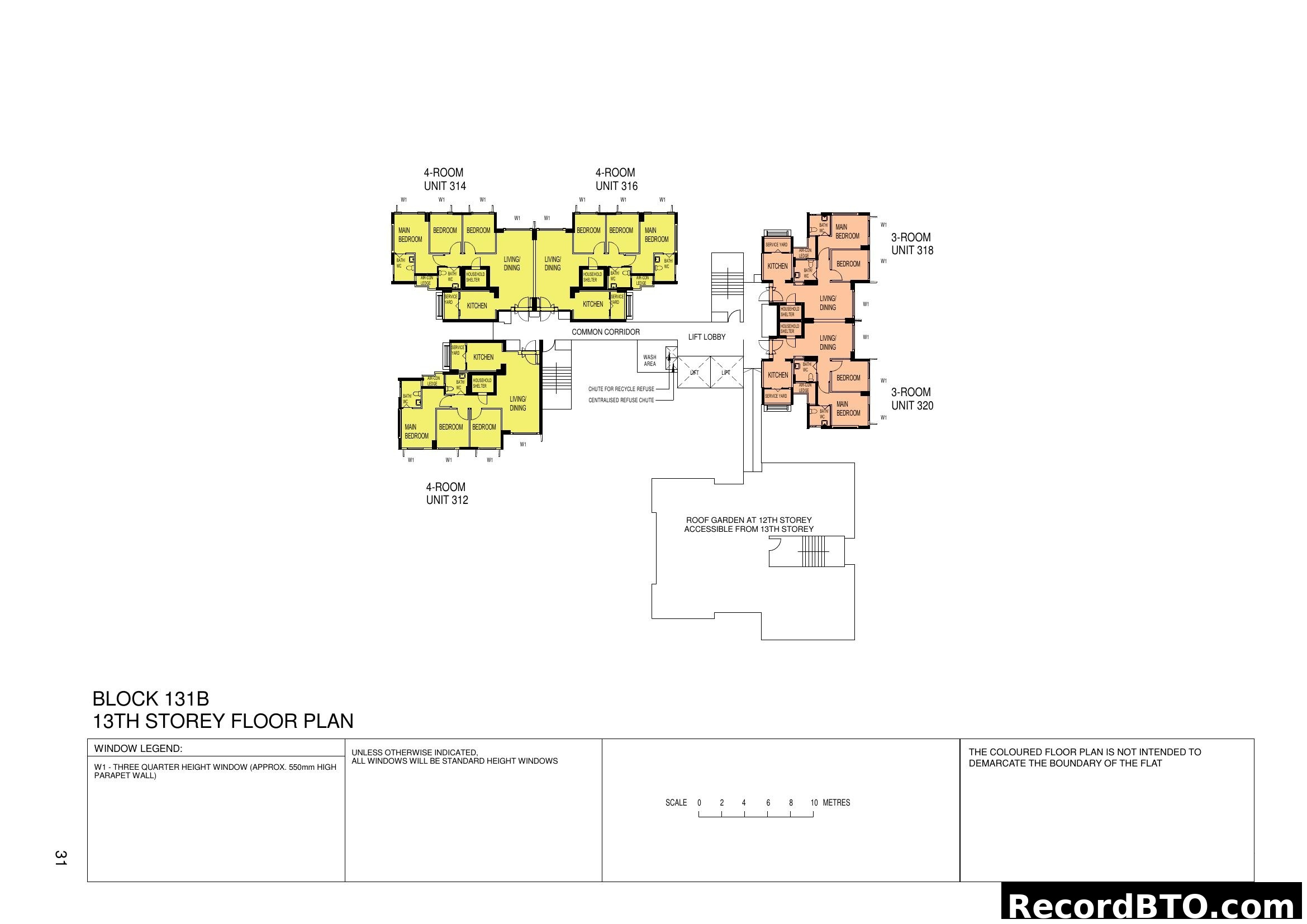 Block 131B 13th Storey Floor Plan