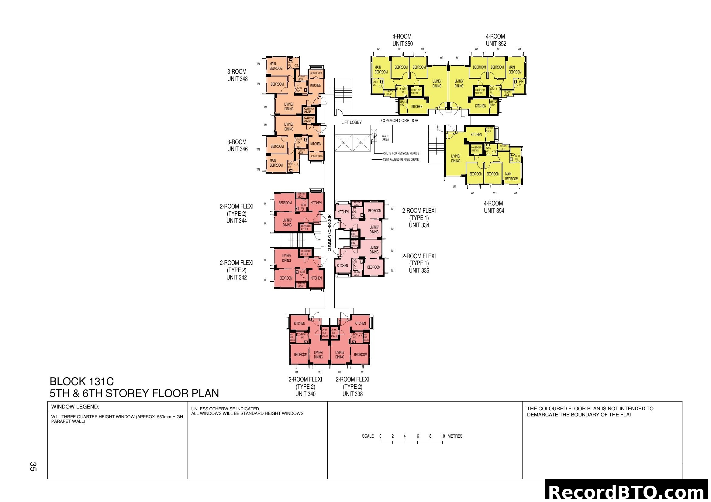 Block 131C 5th & 6th Storey Floor Plan