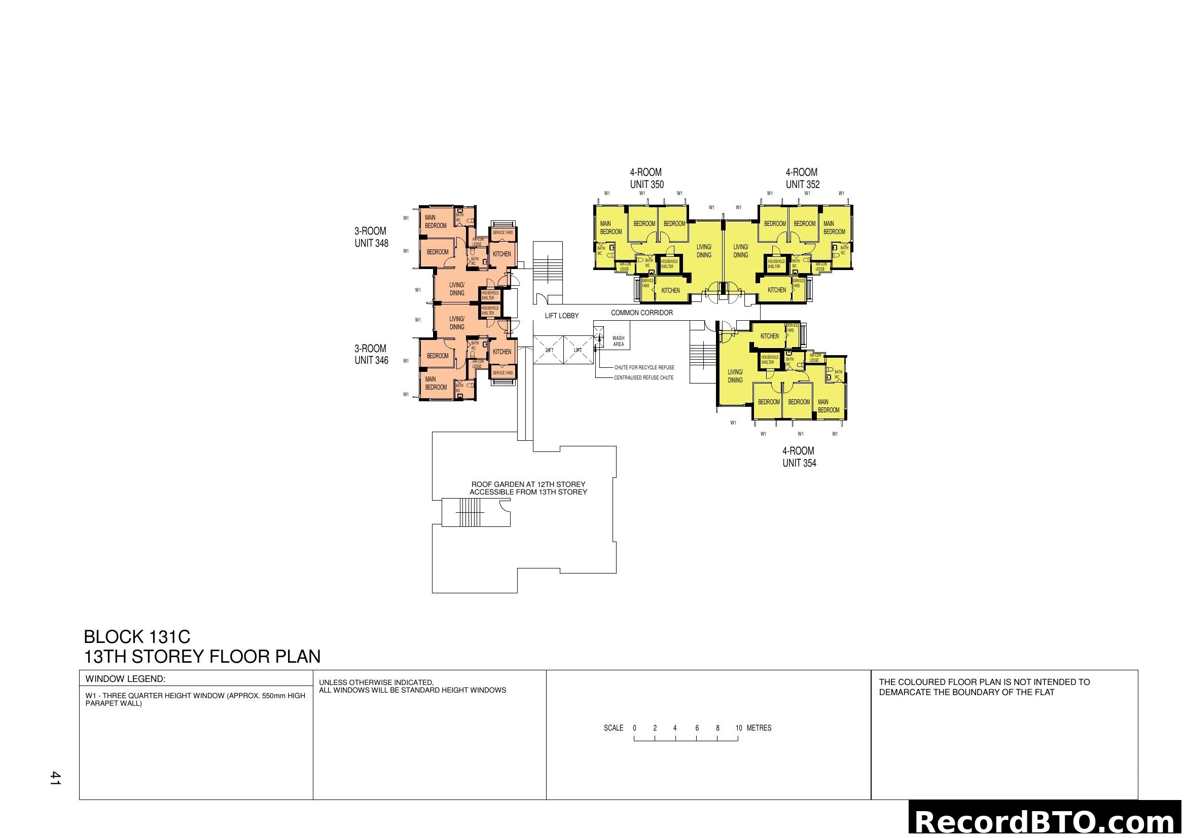 Block 131C 13th Storey Floor Plan