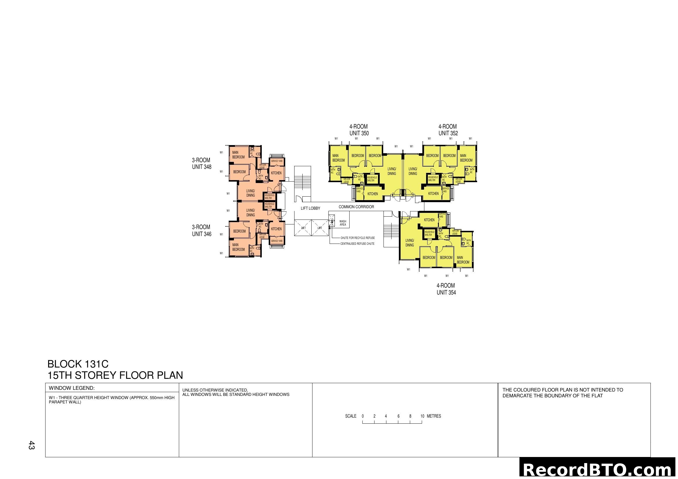 Block 131C 15th Storey Floor Plan