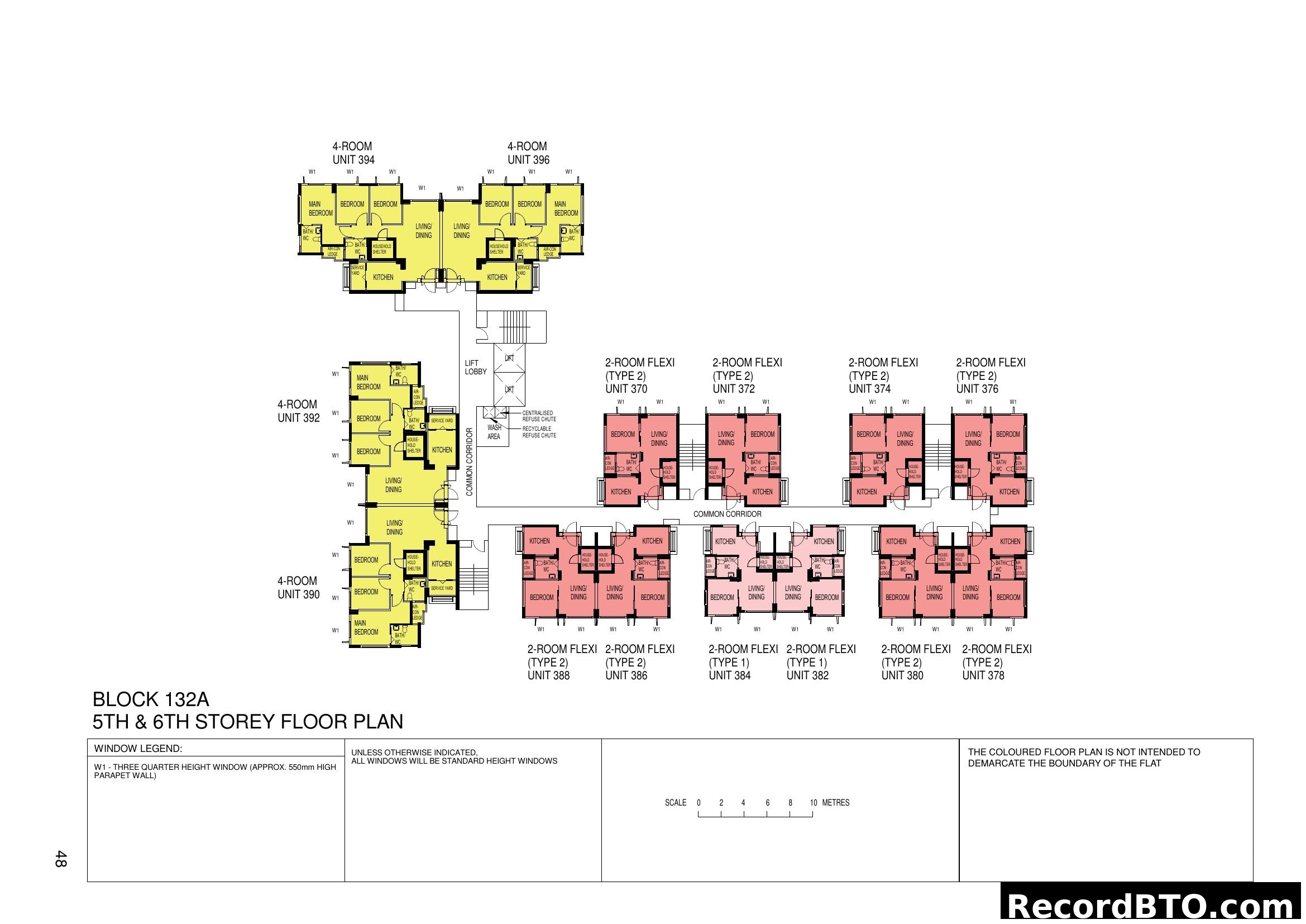 Block 132A 5th & 6th Storey Floor Plan