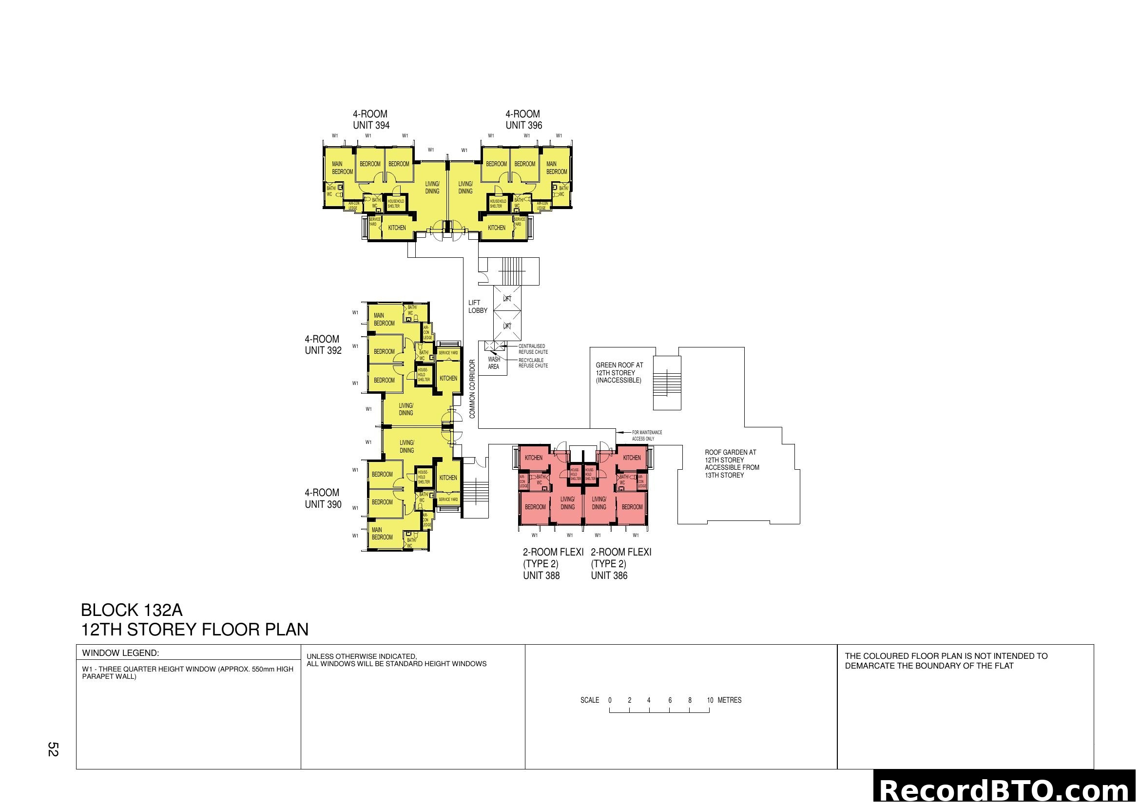 Block 132A 12th Storey Floor Plan