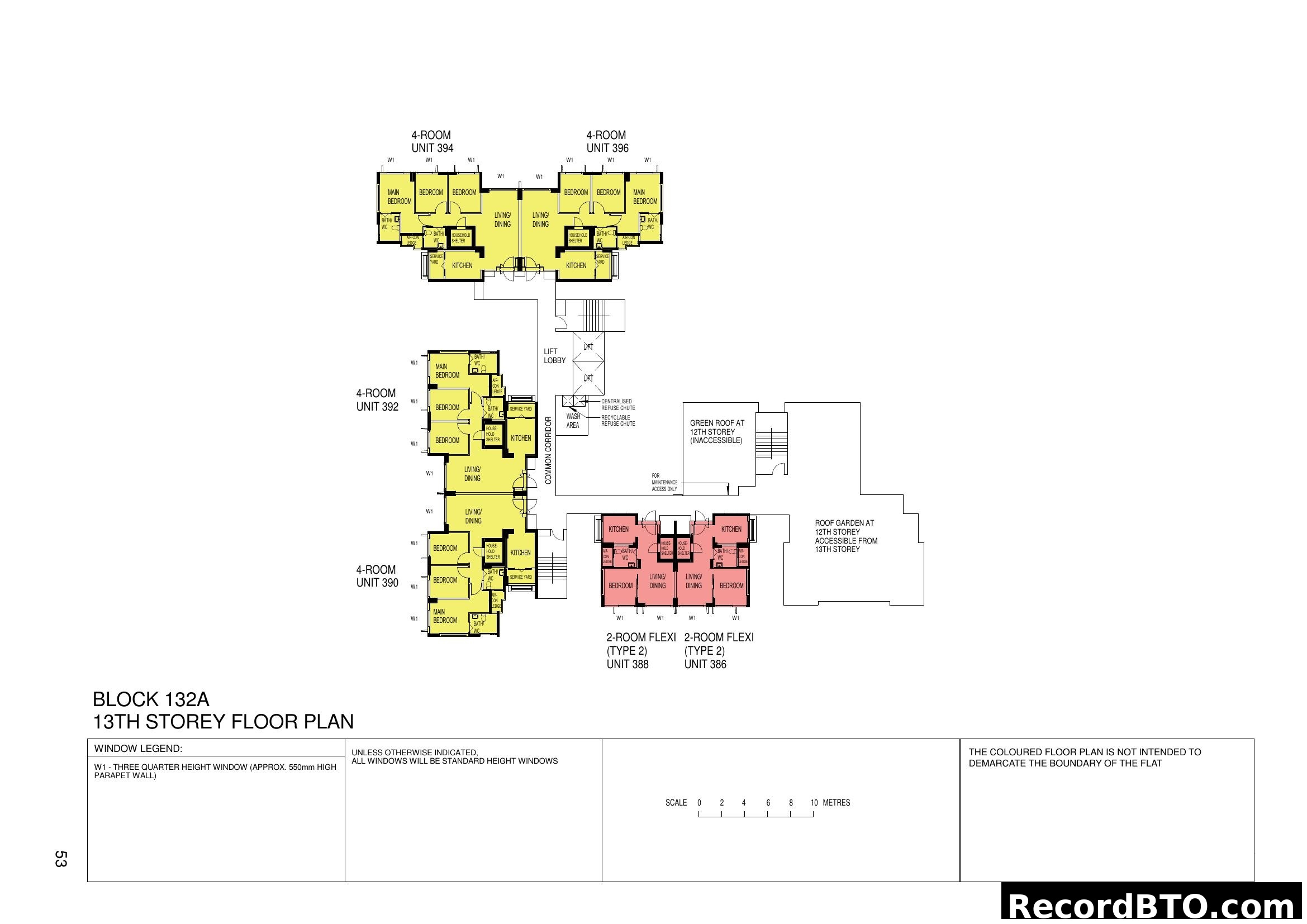 BLOCK 132A 13TH STOREY FLOOR PLAN