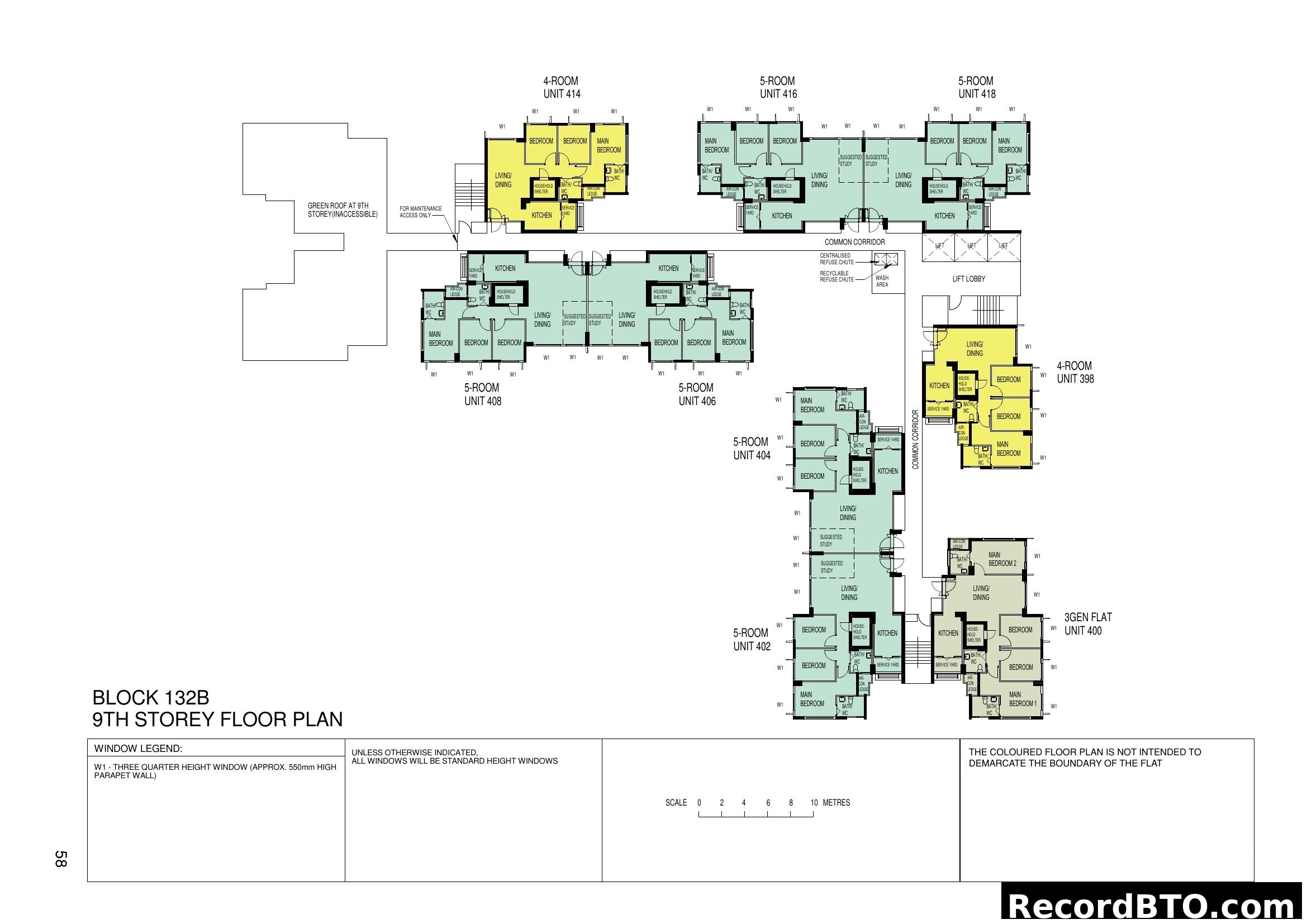 Block 132B 9th Storey Floor Plan