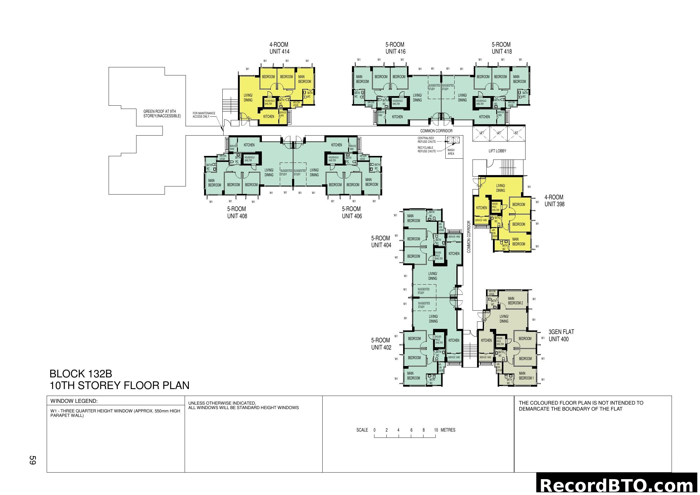 Block 132B 10th Storey Floor Plan