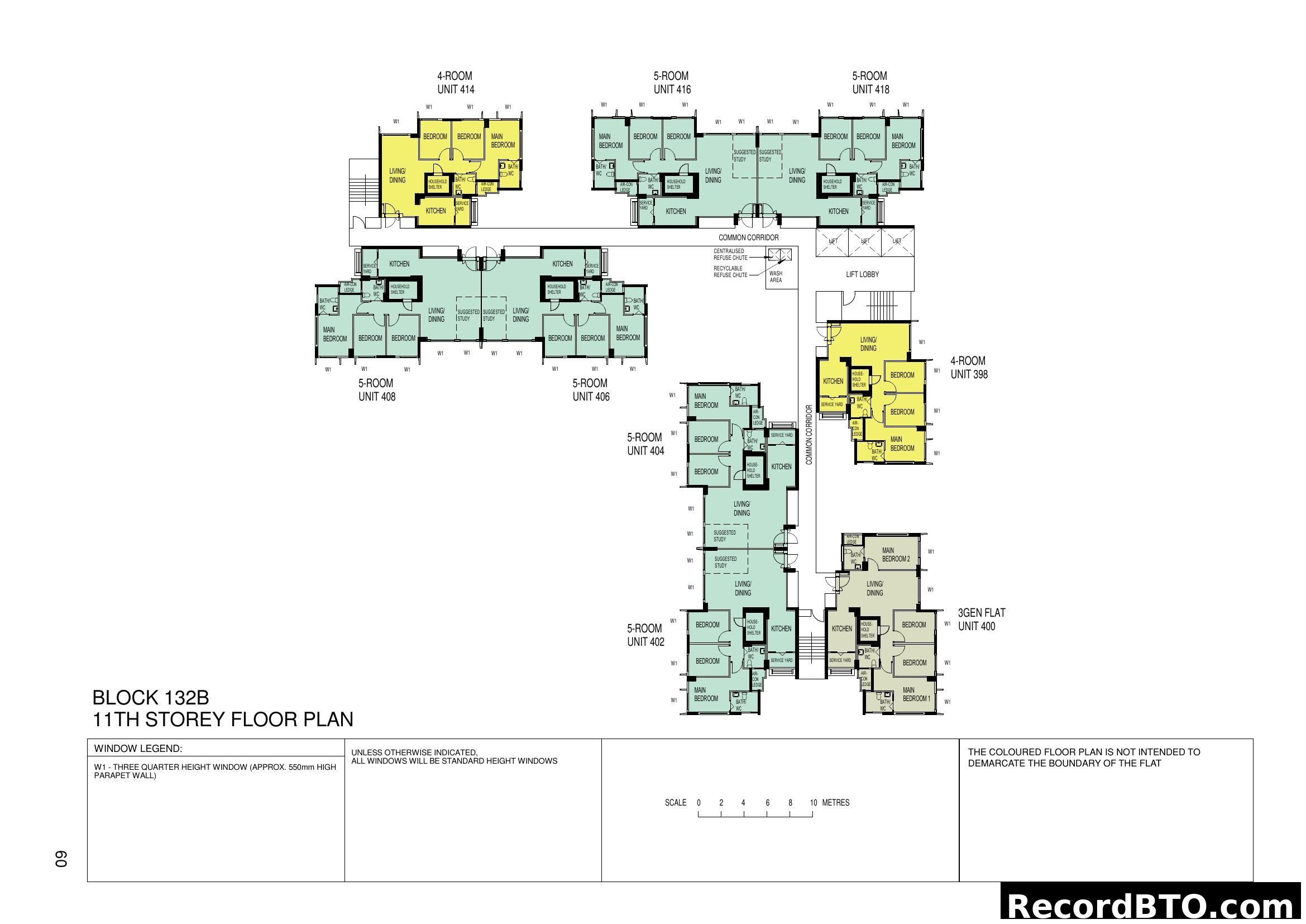 Block 132B 11th Storey Floor Plan