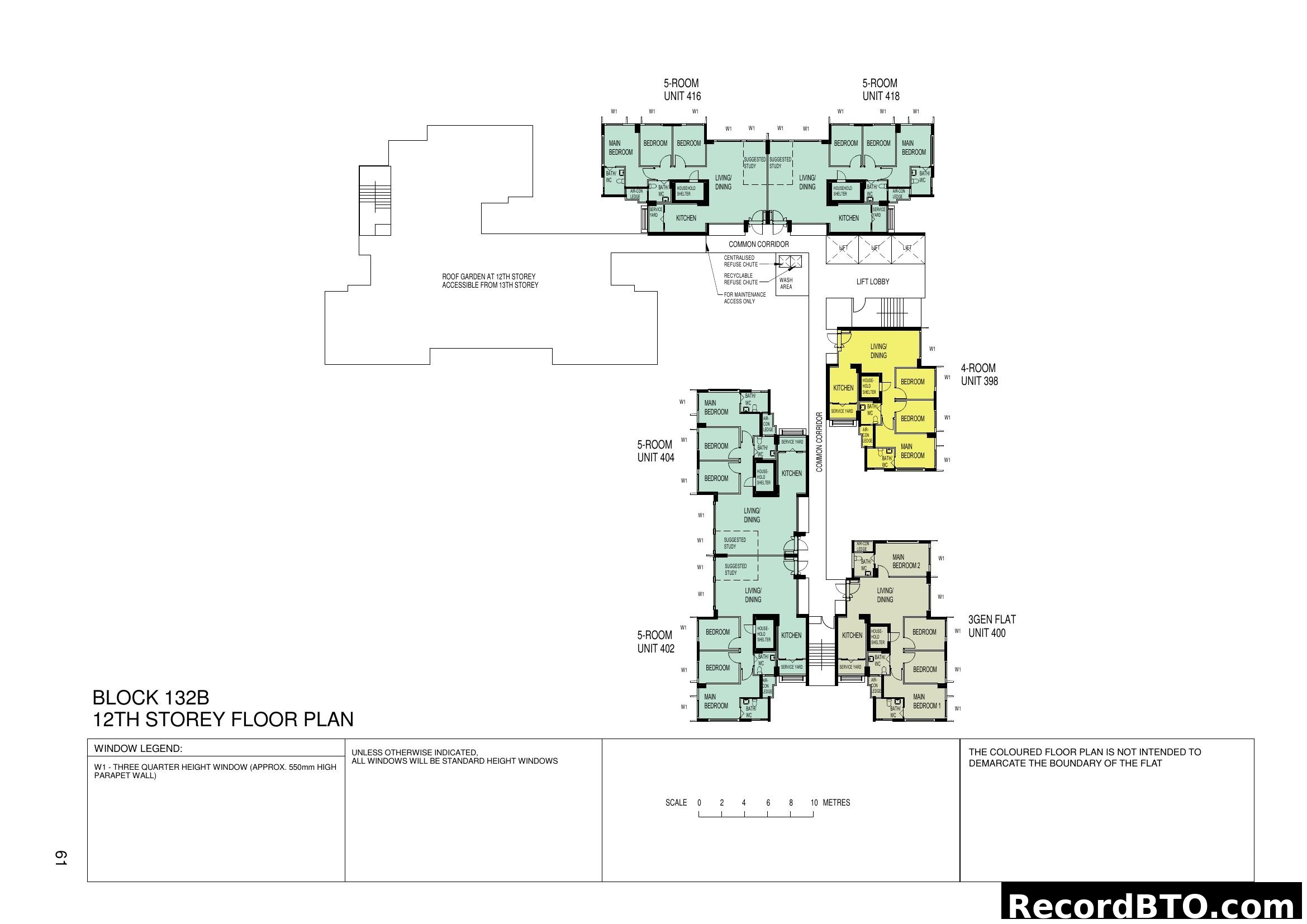 Block 132B 12th Storey Floor Plan
