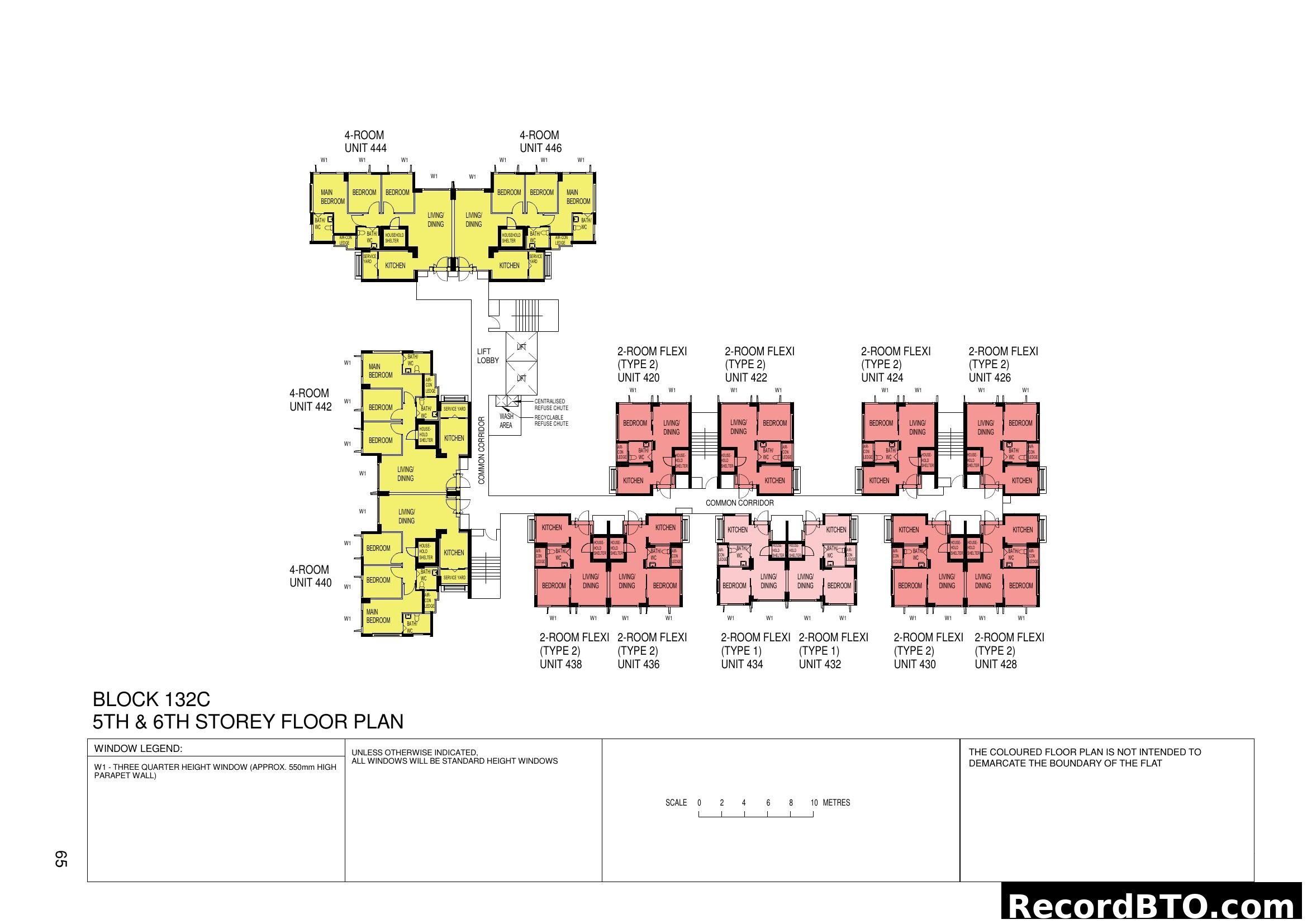 Block 132C 5th & 6th Storey Floor Plan