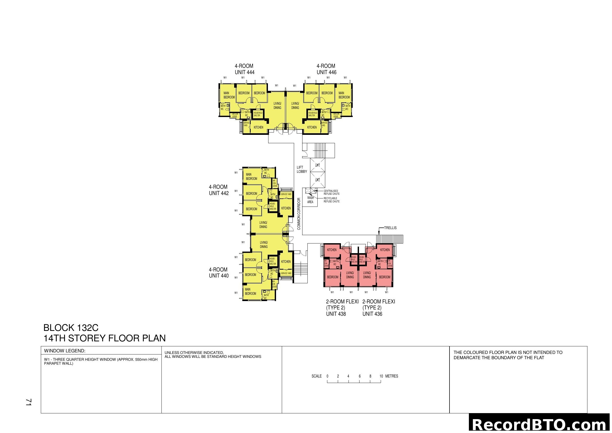 Block 132C 14th Storey Floor Plan