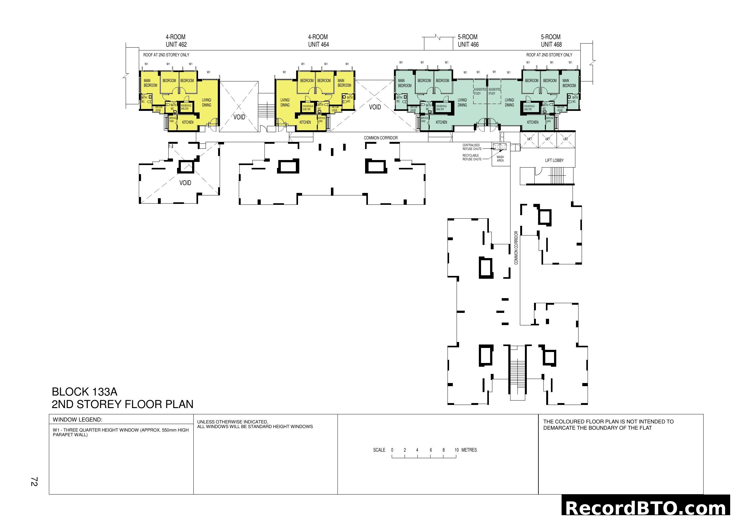 Block 133A 2nd Storey Floor Plan