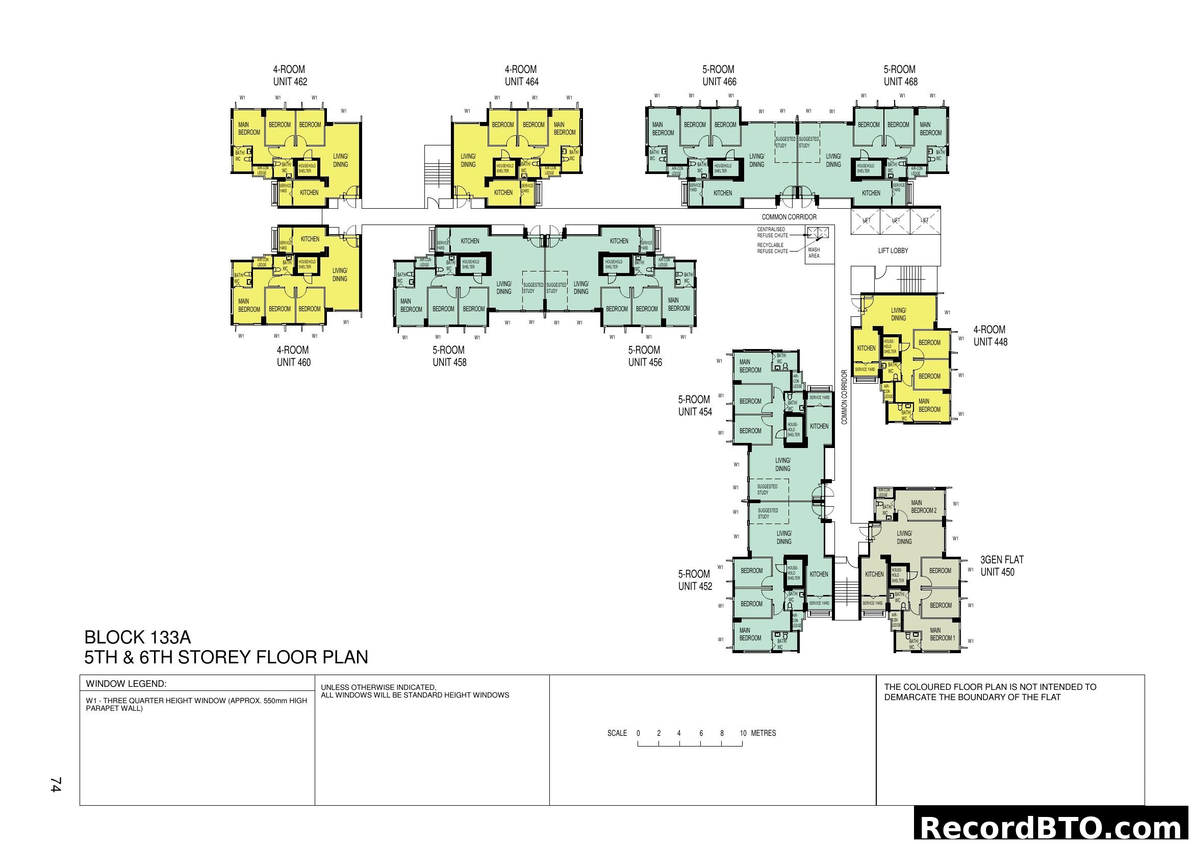 Block 133A 5th & 6th Storey Floor Plan