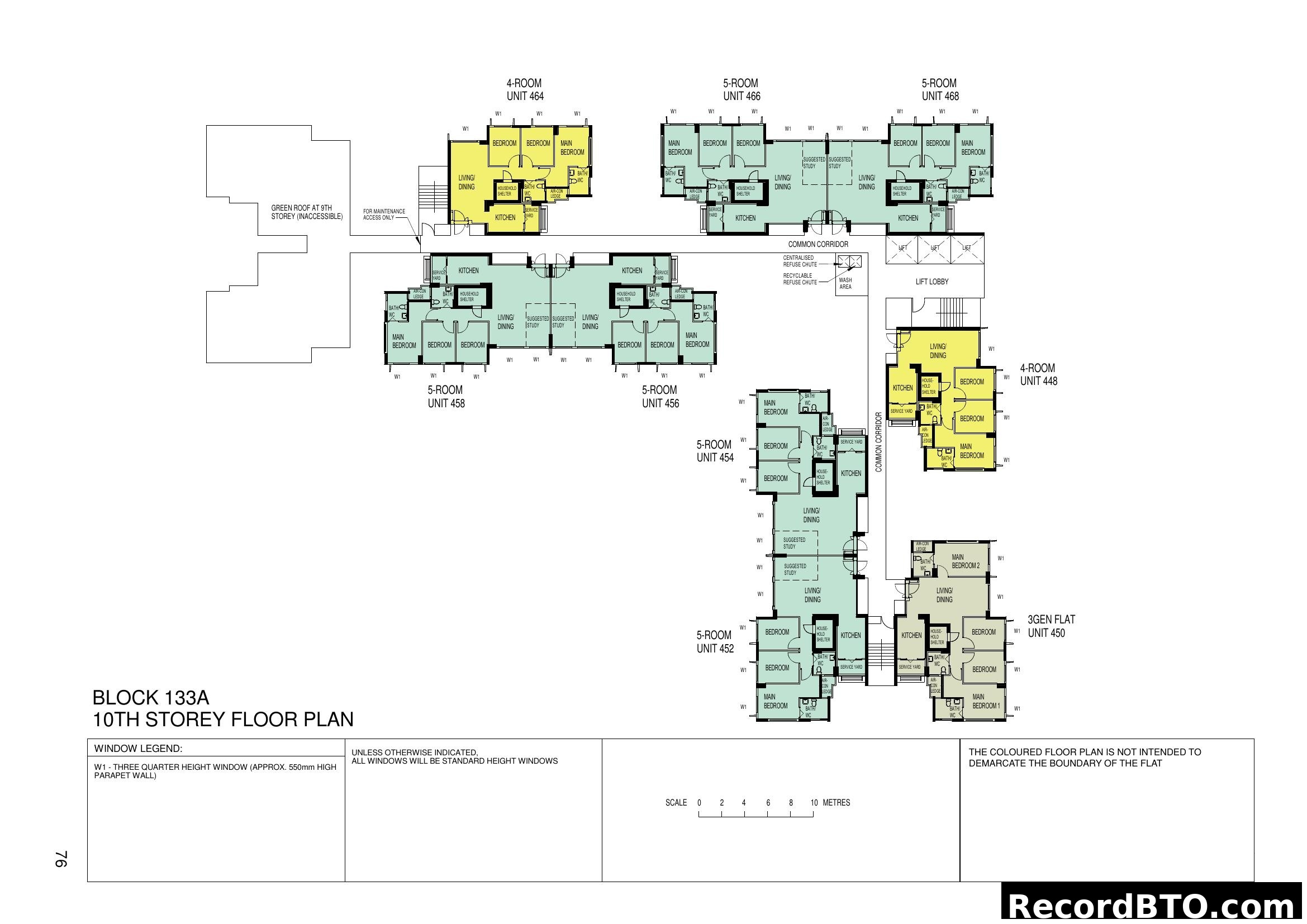 Block 133A 10th Storey Floor Plan