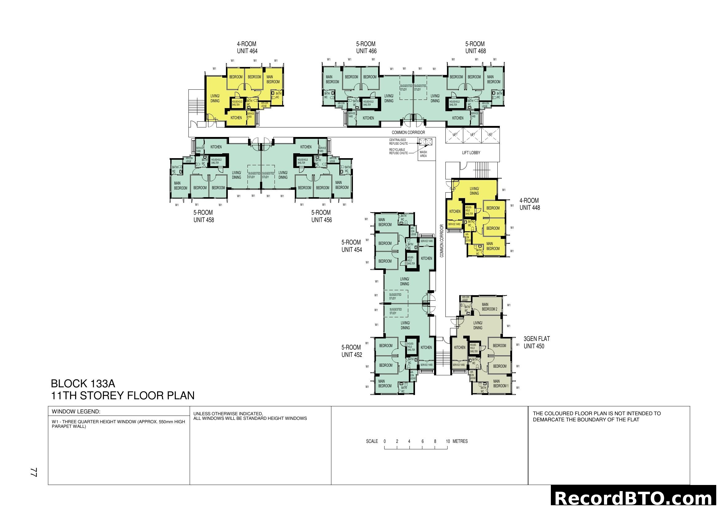 Block 133A 11th Storey Floor Plan
