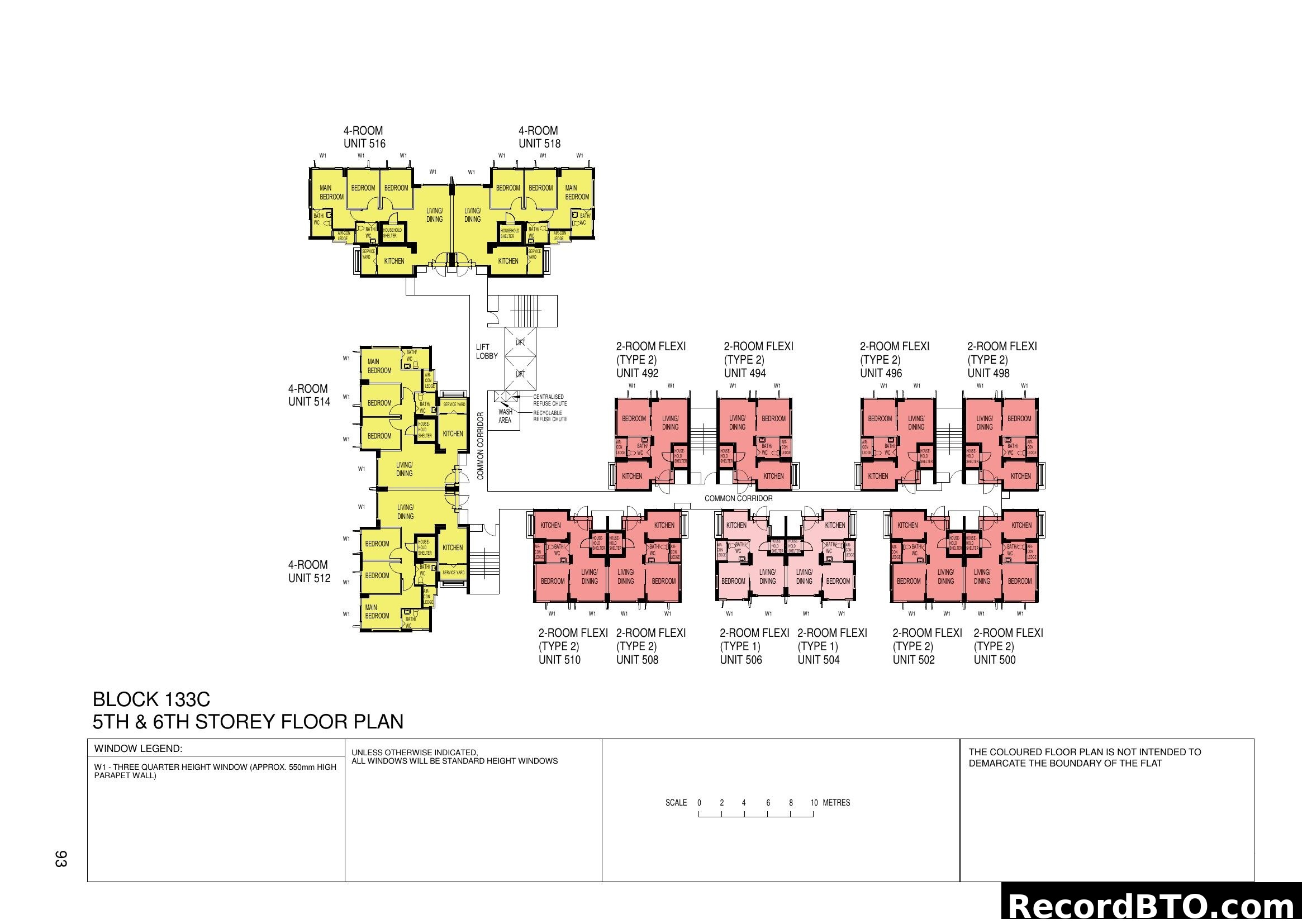 Block 133C 5th & 6th Storey Floor Plan