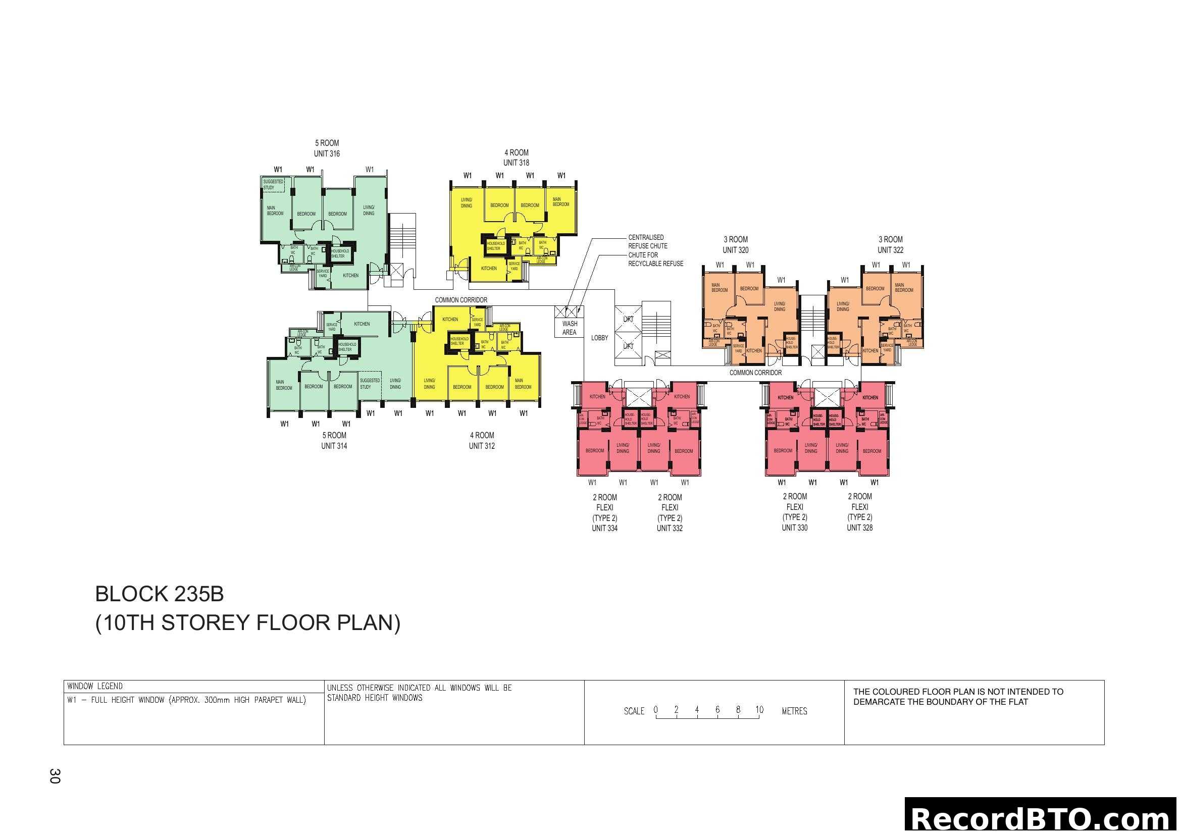 Block 235B 10th Storey Floor Plan