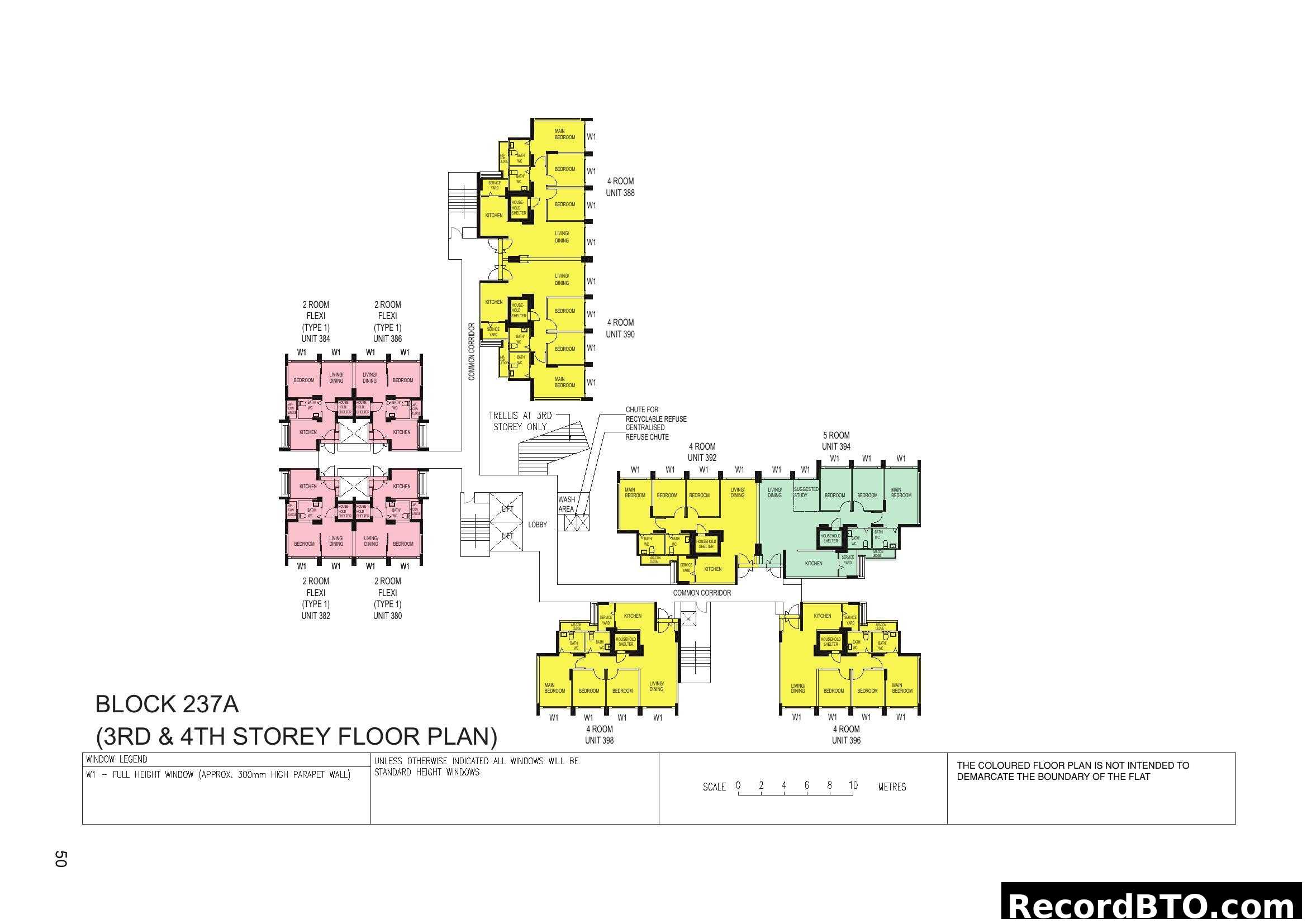 Block 237A Floor Plan (3rd & 4th Storey)