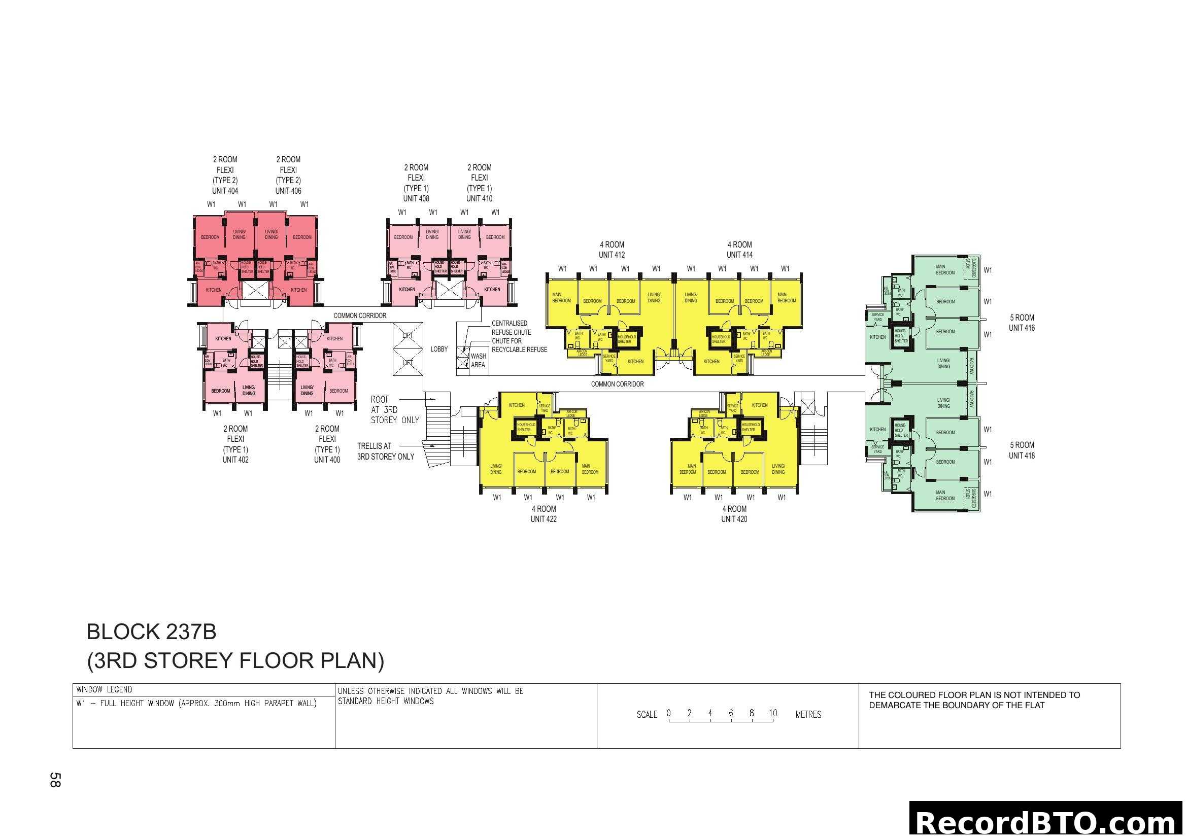 Block 237B 3rd Storey Floor Plan