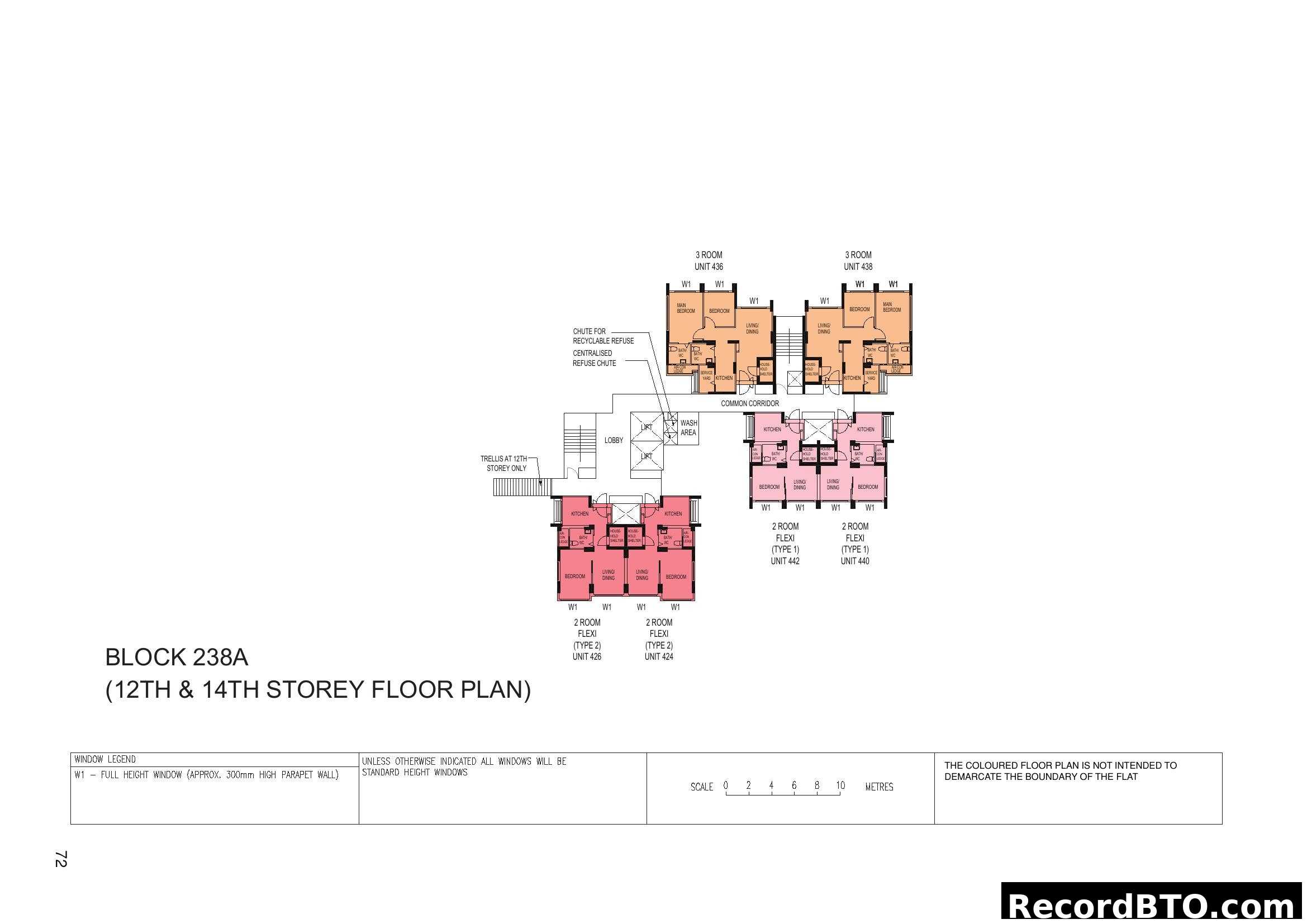 Block 238A (12th & 14th Storey) Floor Plan