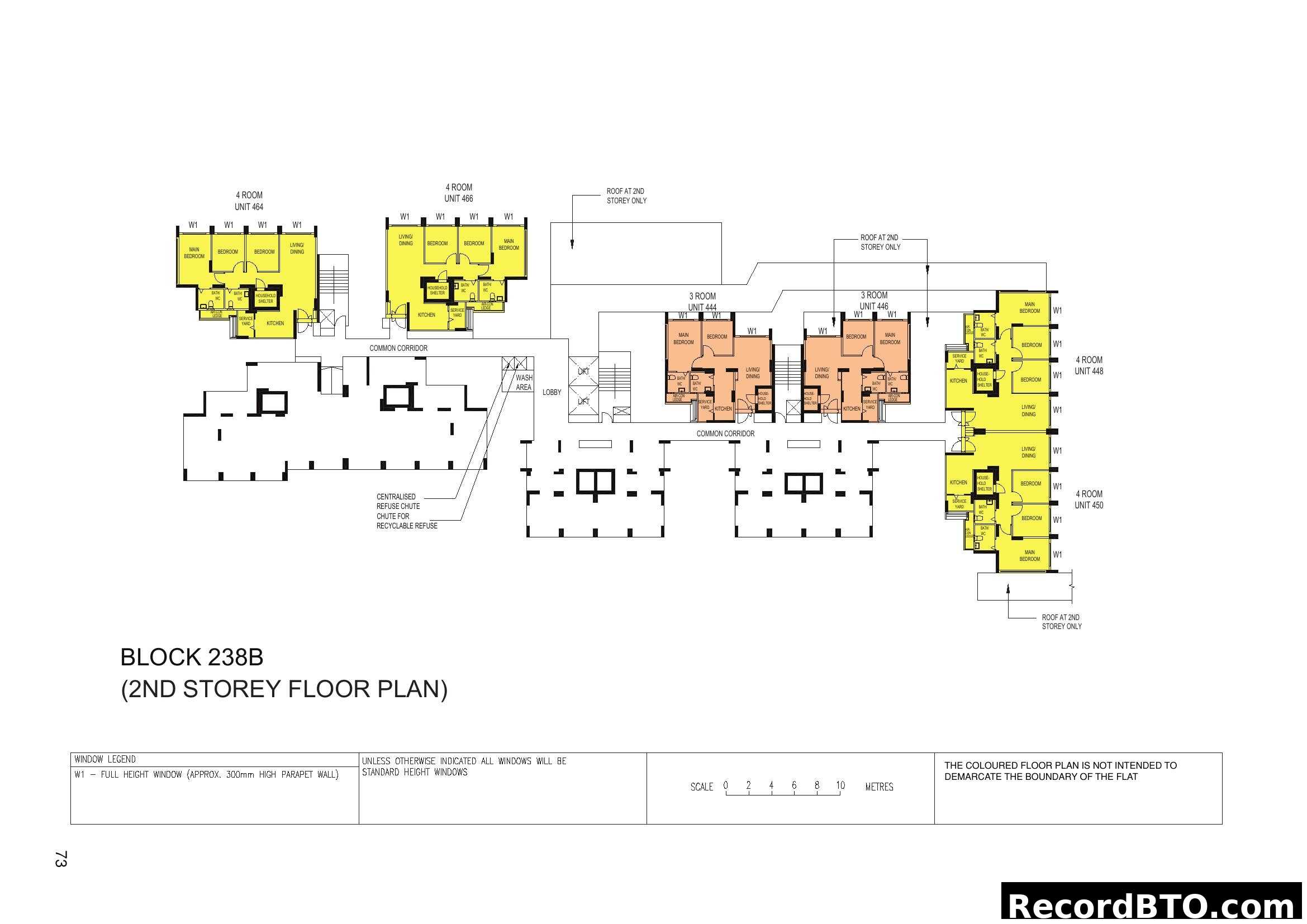 Block 238B 2nd Storey Floor Plan