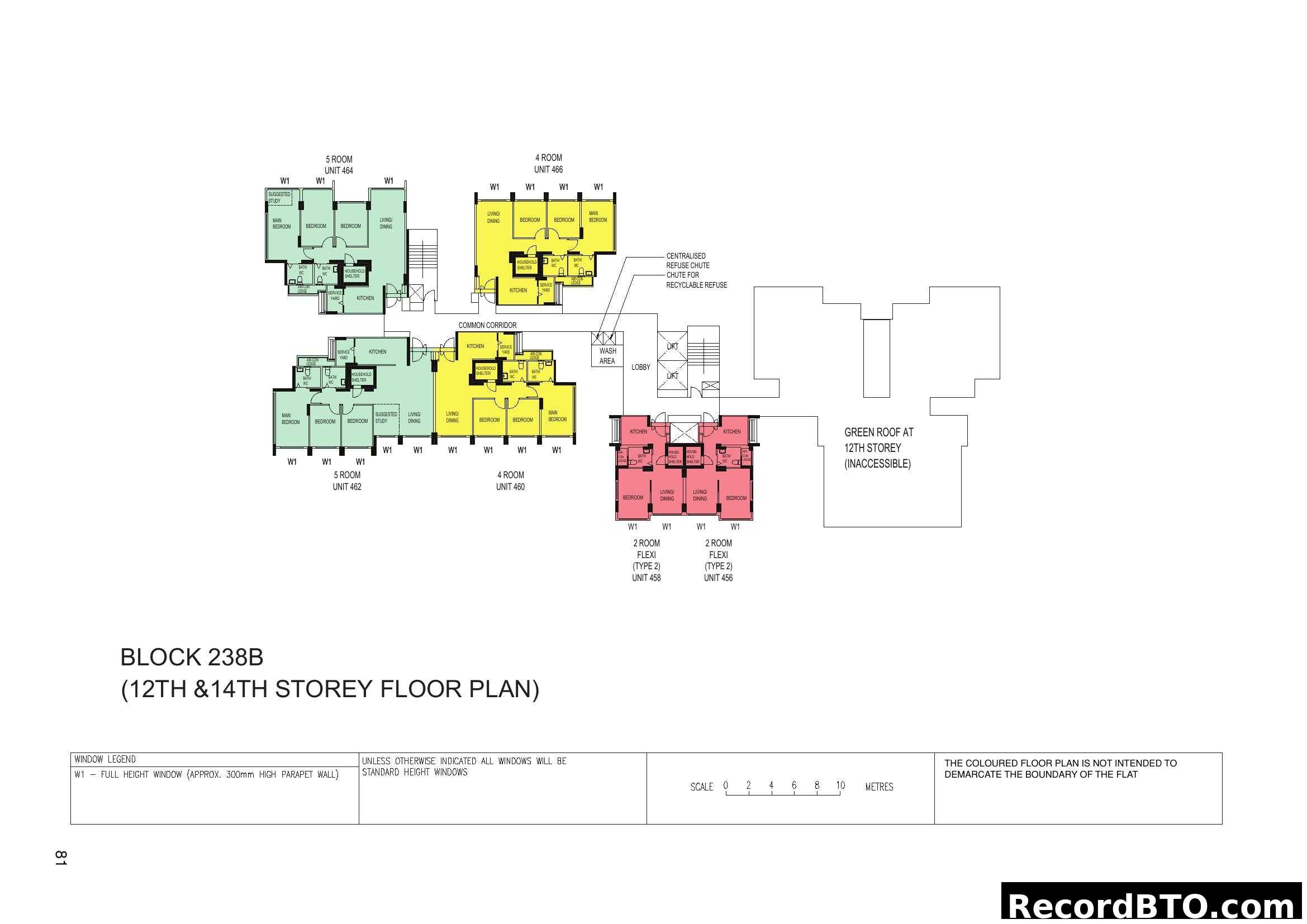 Block 238B Floor Plan (12th & 14th Storey)