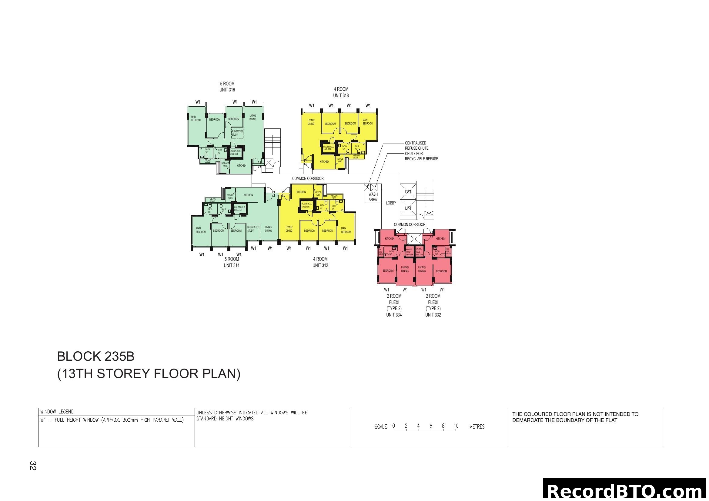 HDB Block 235B 13th Storey Floor Plan