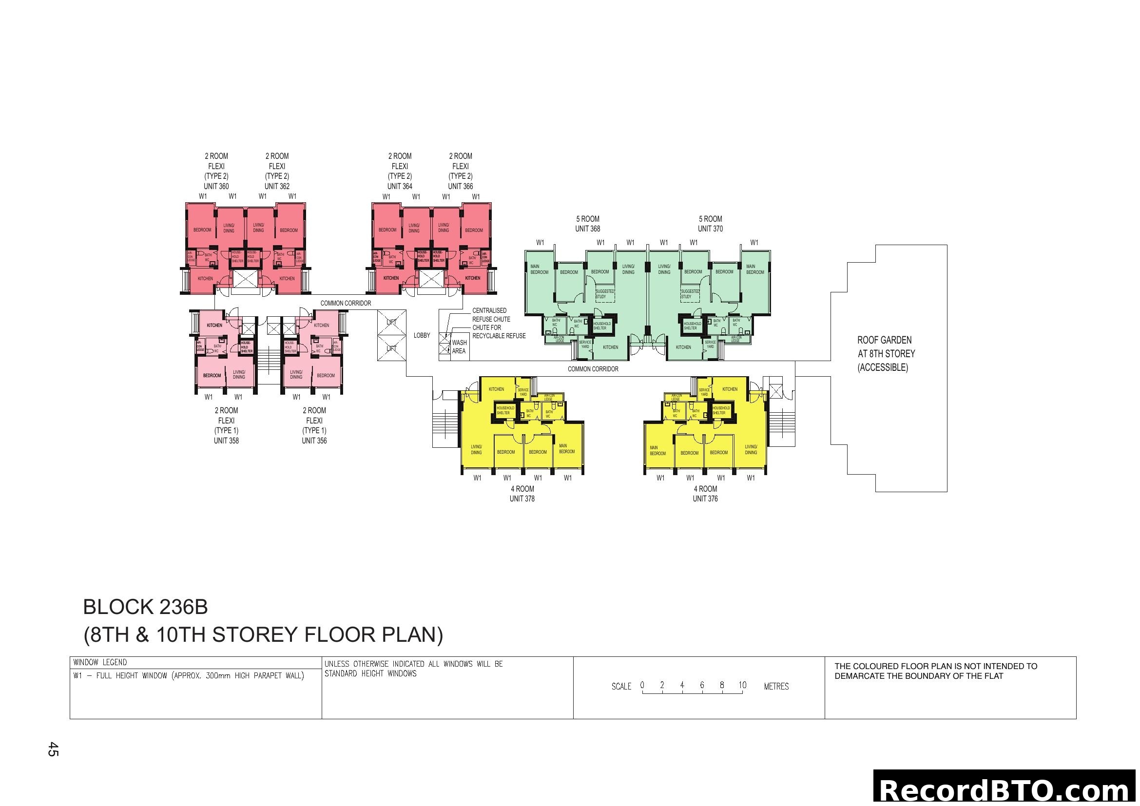 Block 236B 8th & 10th Storey Floor Plan