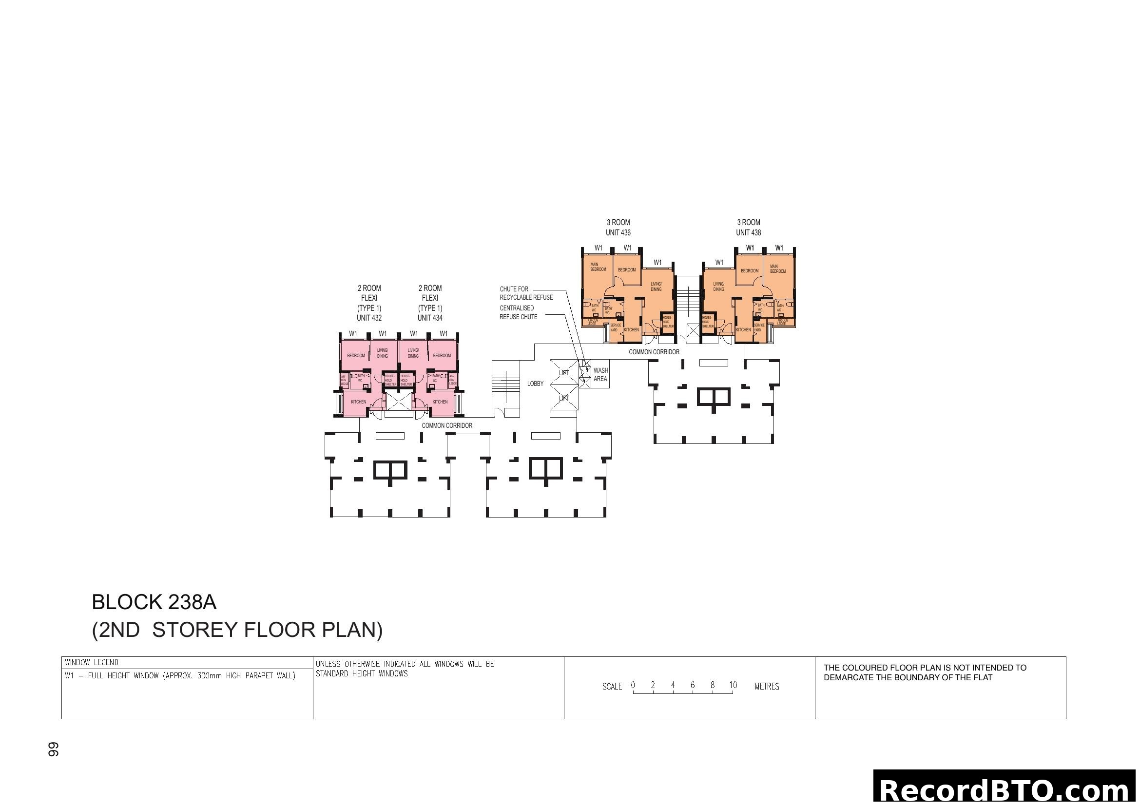 Block 238A 2nd Storey Floor Plan
