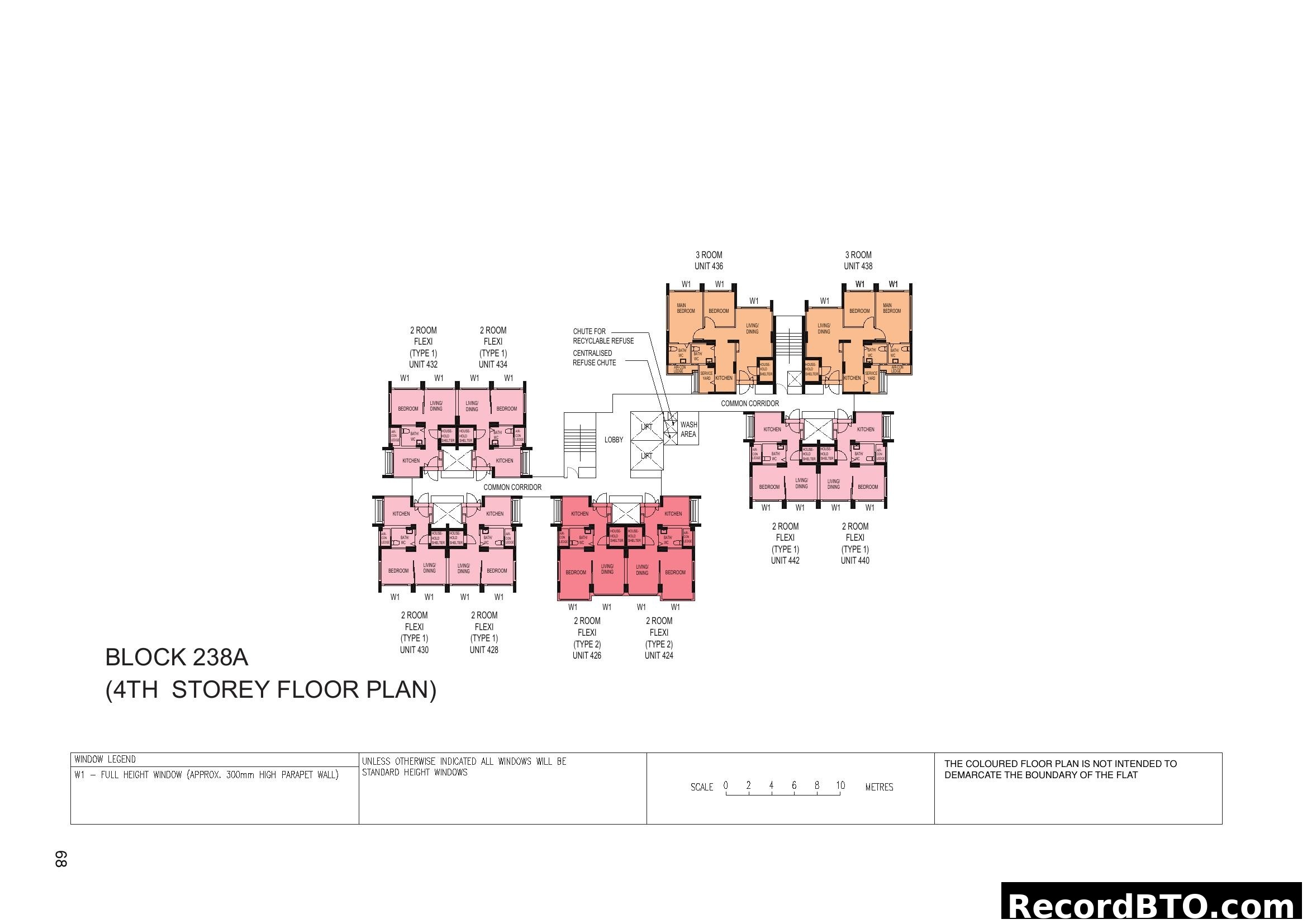Block 238A 4th Storey Floor Plan