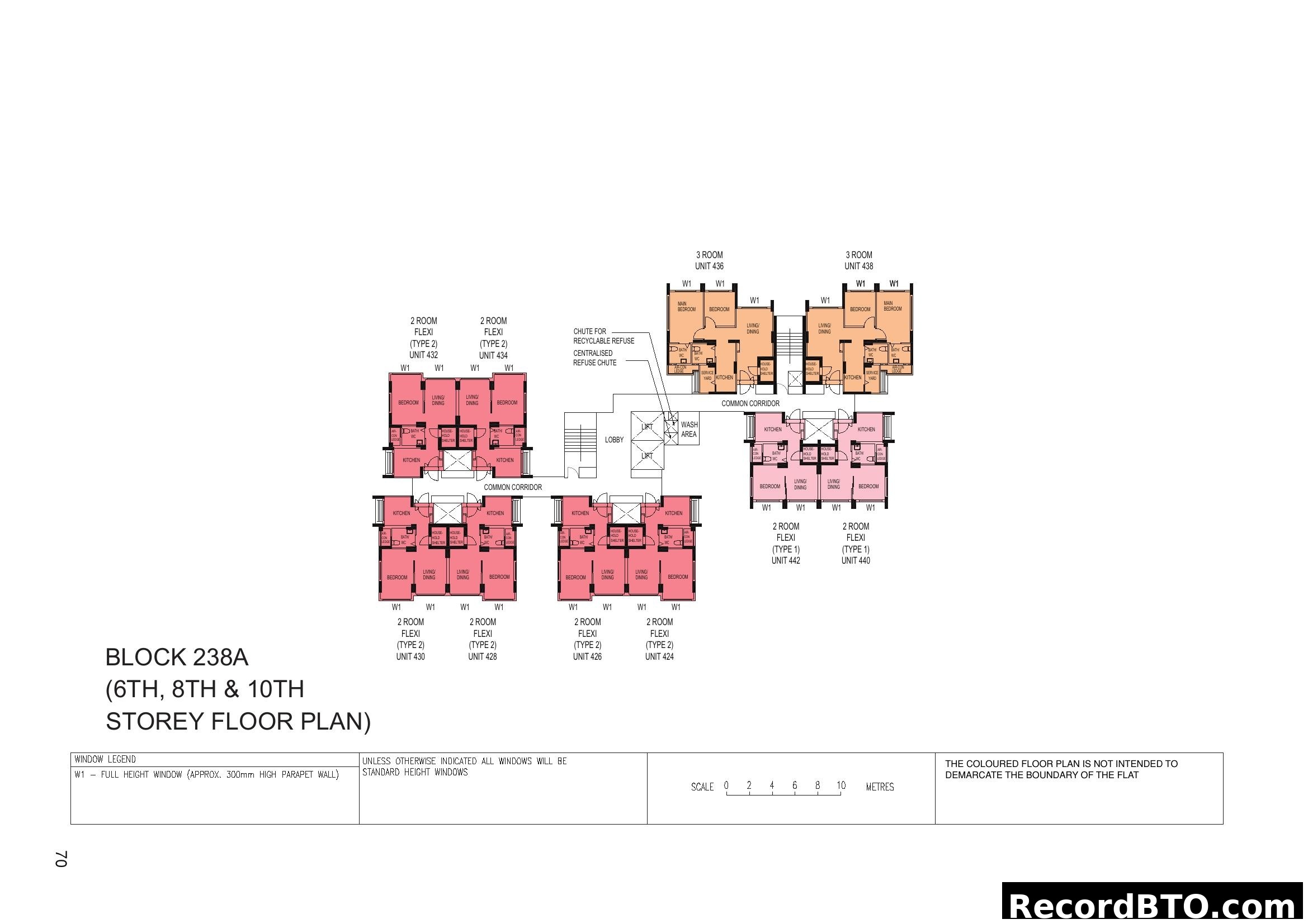 Block 238A (6th, 8th & 10th Storey Floor Plan)