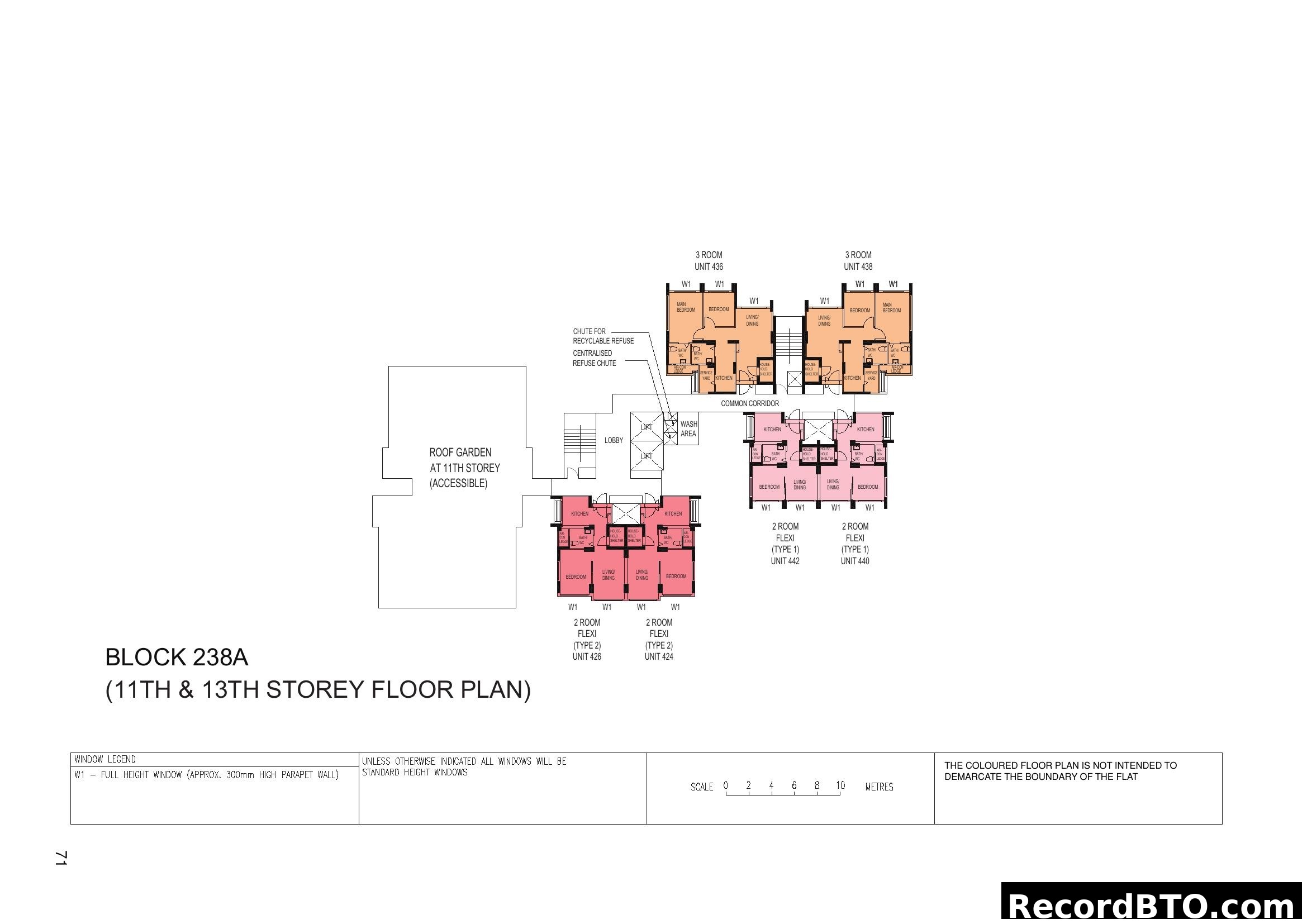 Block 238A 11th & 13th Storey Floor Plan