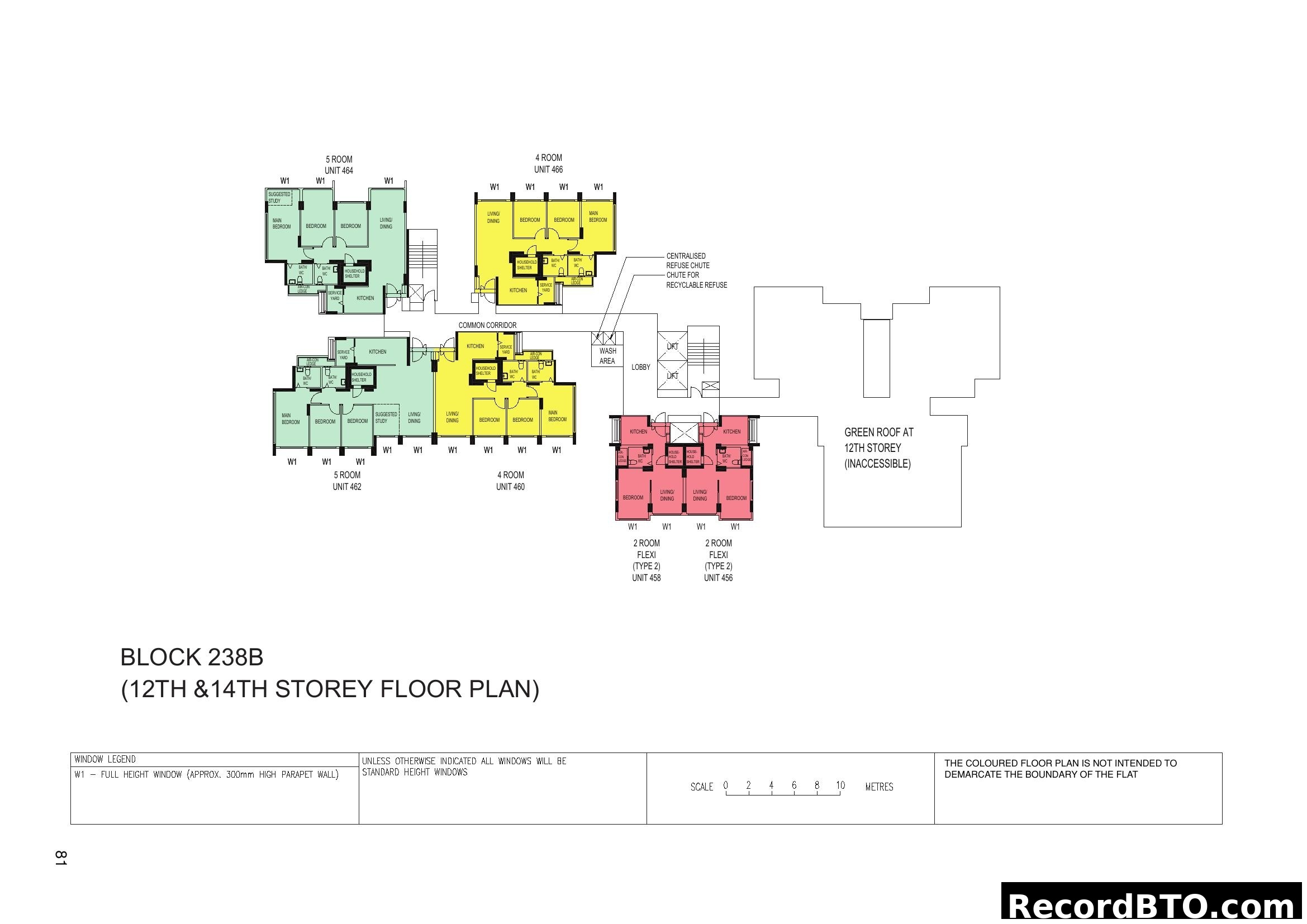 Block 238B Floor Plan (12th & 14th Storey)
