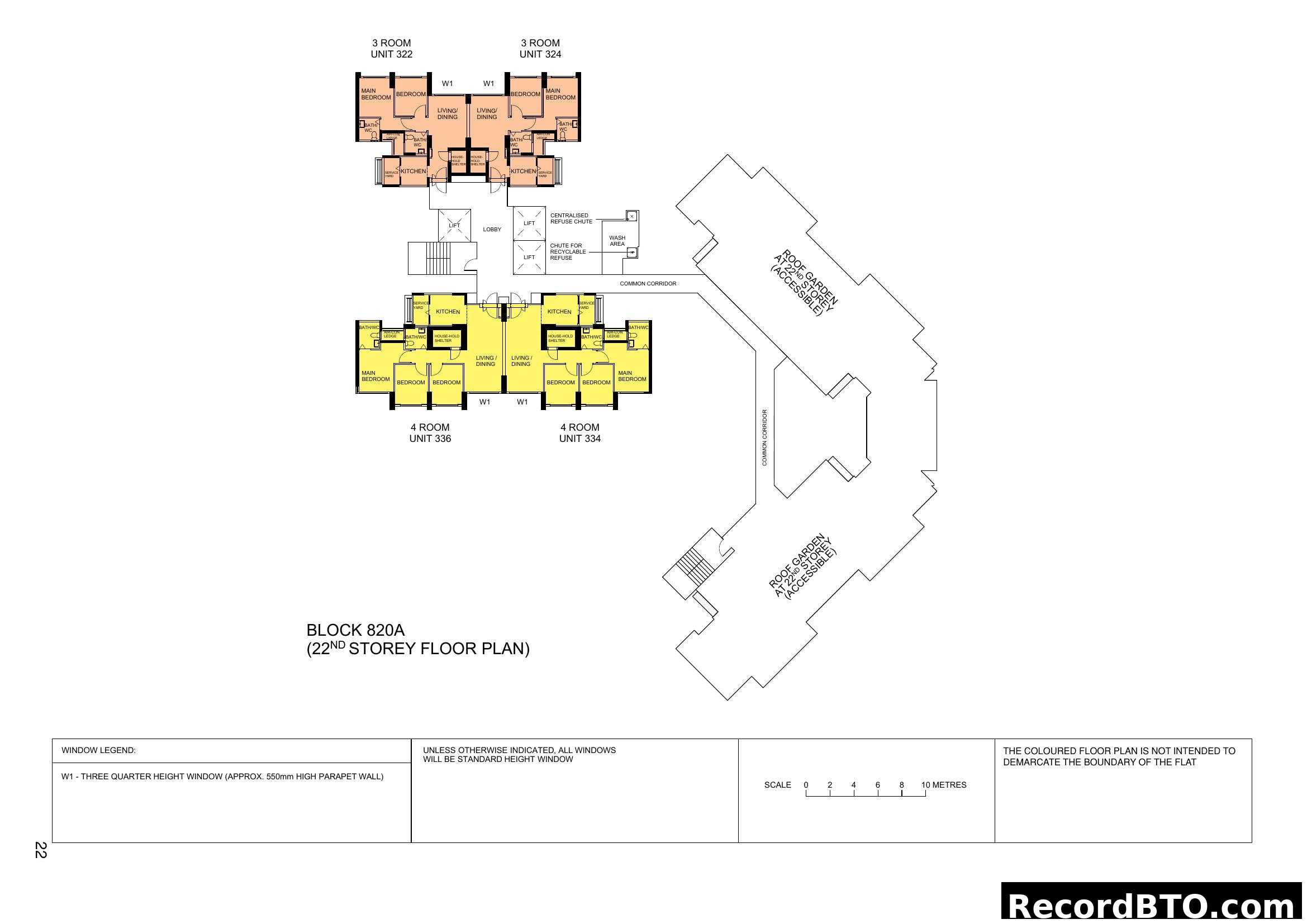 Block 820A 22nd Storey Floor Plan