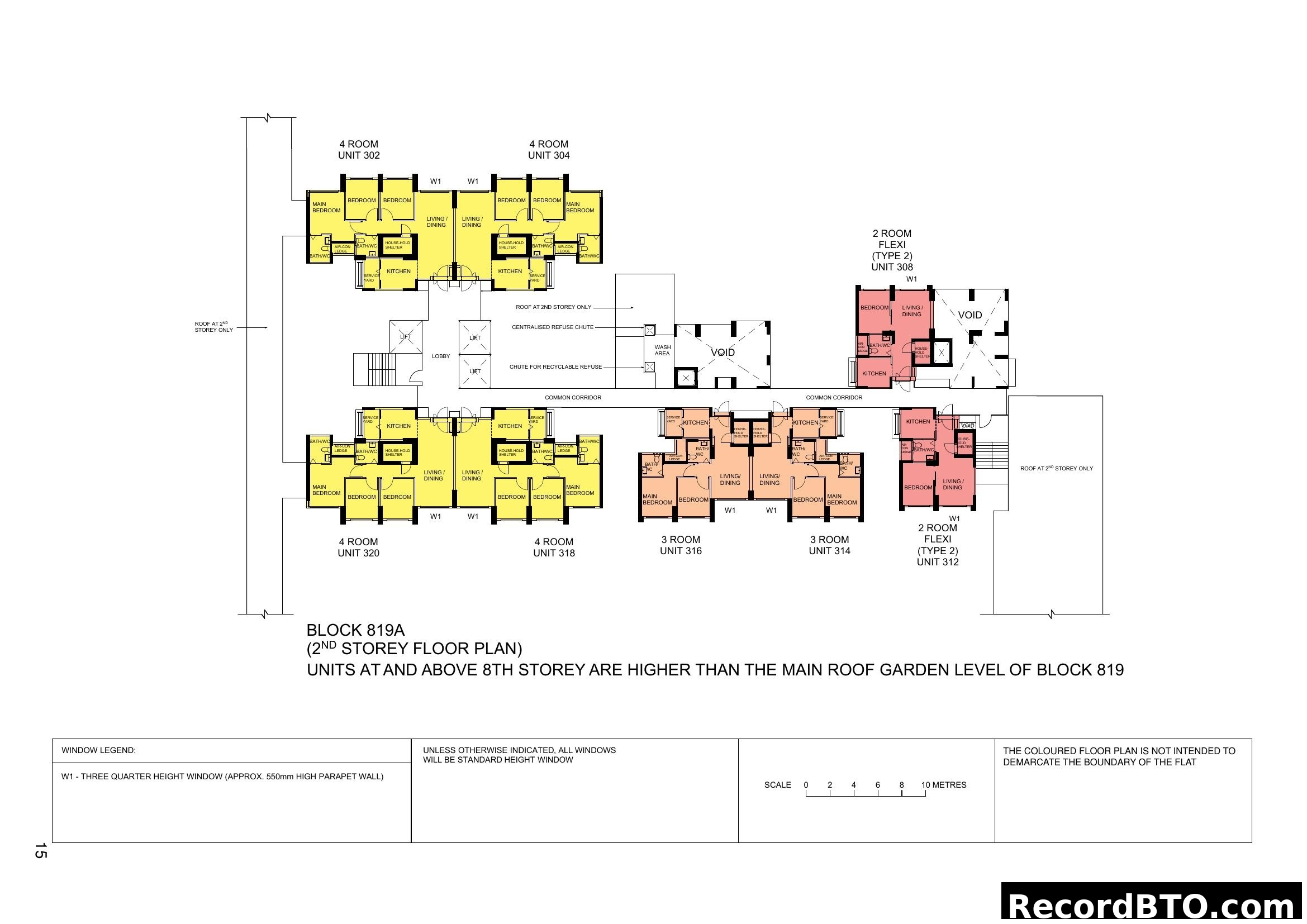 Block 819A (2nd Storey Floor Plan)