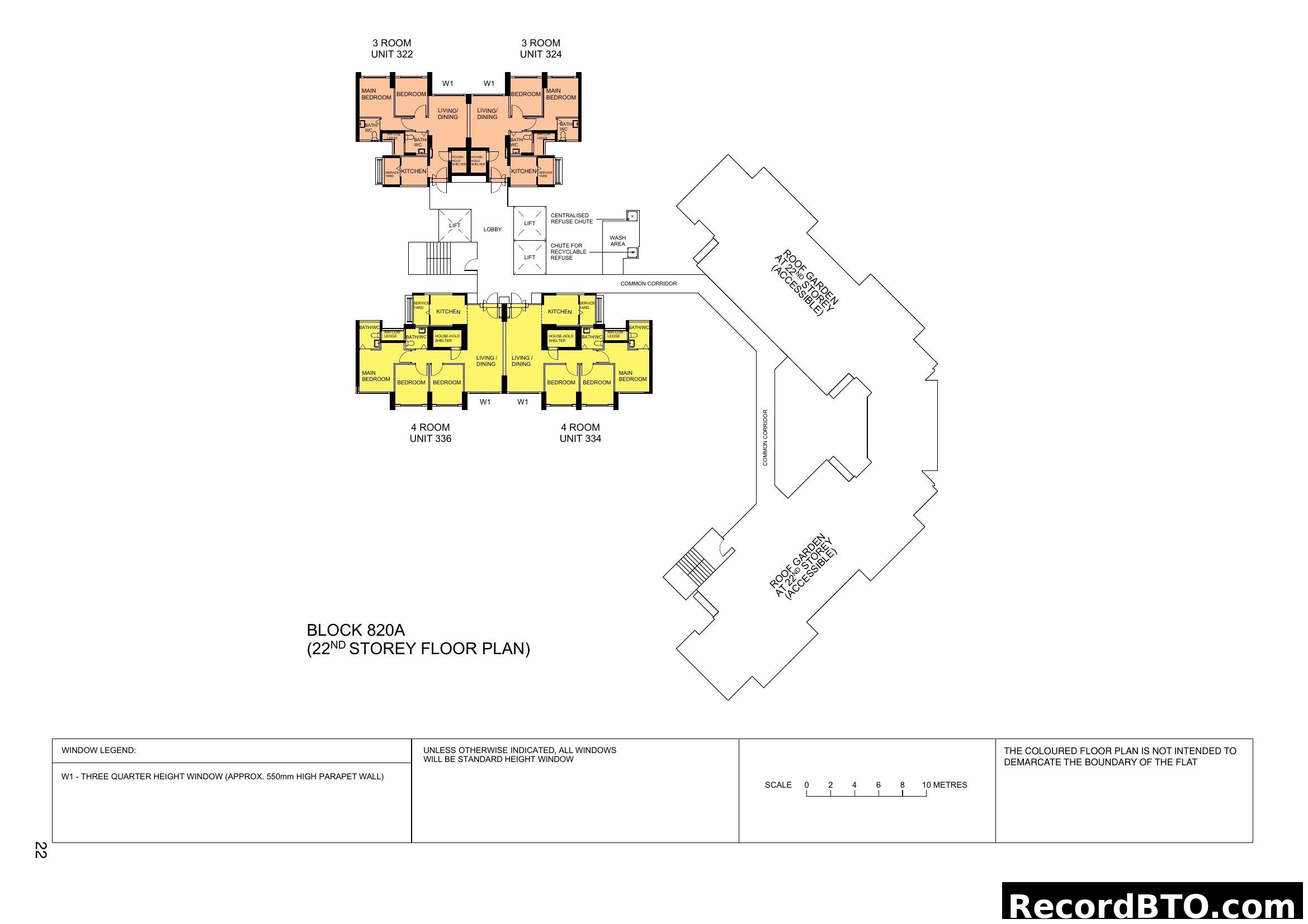 Block 820A 22nd Storey Floor Plan