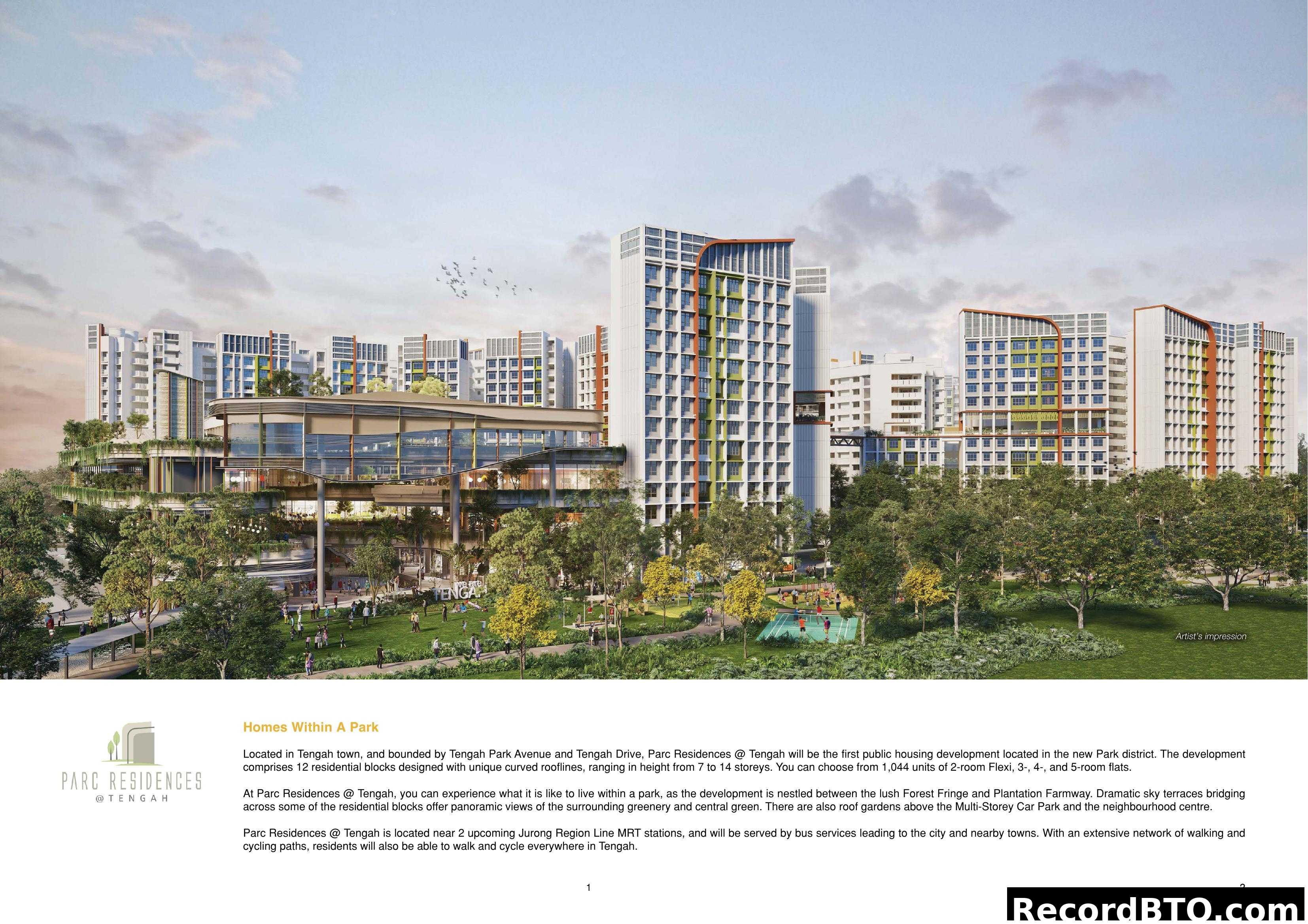 Parc Residences @ Tengah: Artist Impression