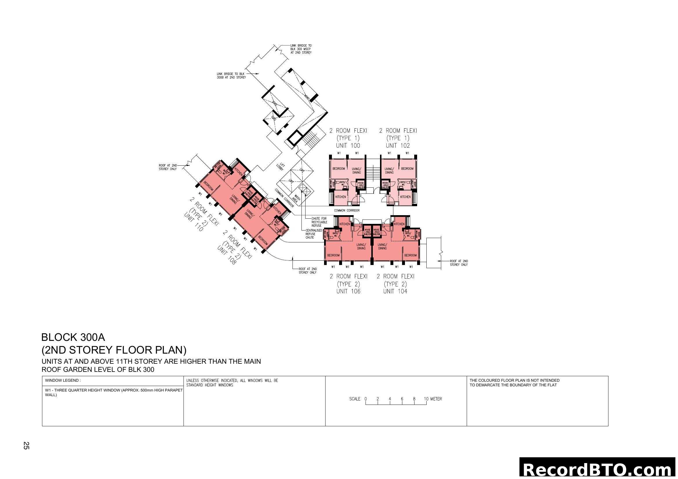 Block 300A 2nd Storey Floor Plan