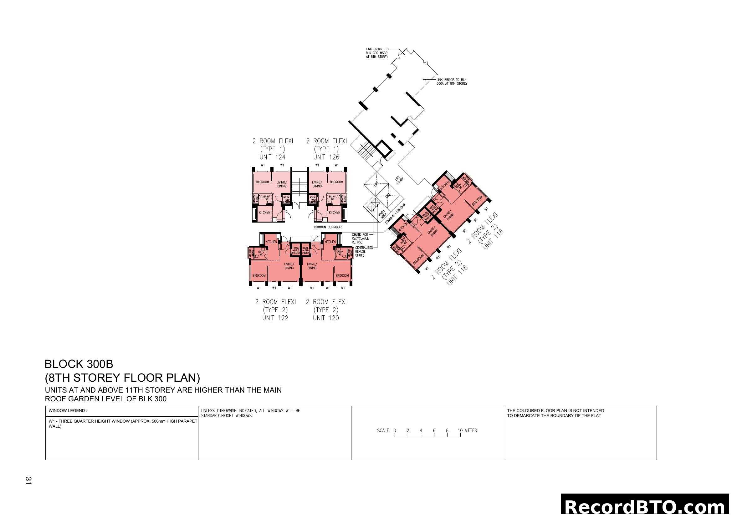 Block 300B 8th Storey Floor Plan