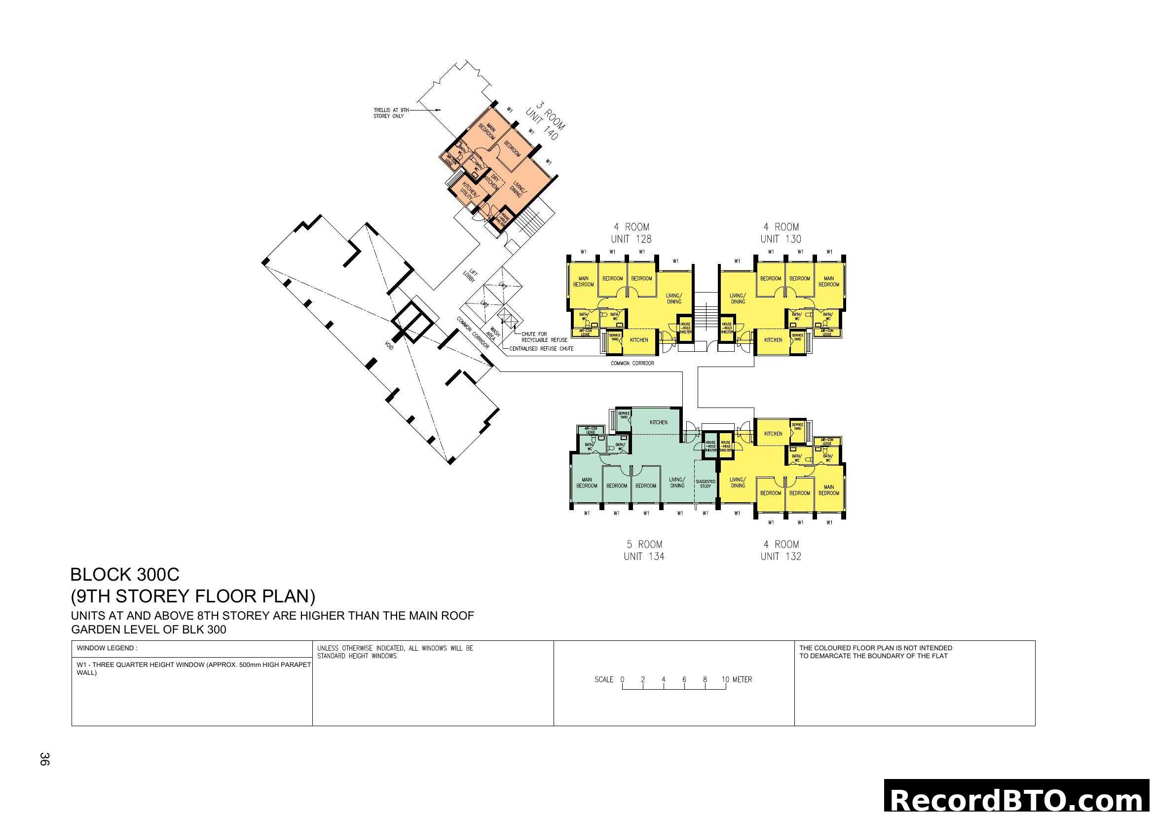 Block 300C - 9th Storey Floor Plan