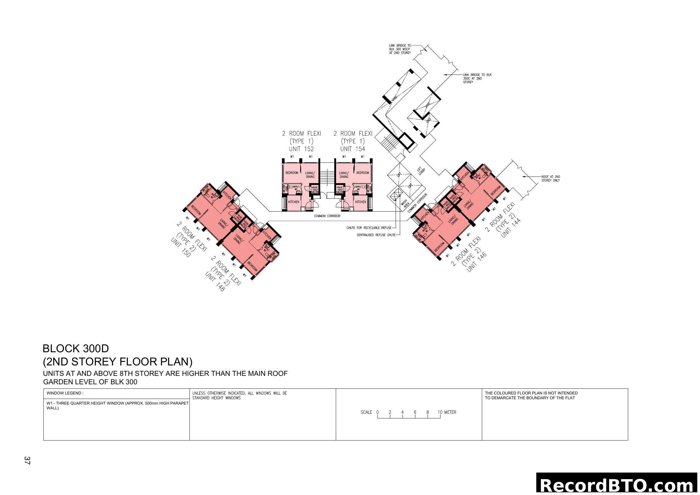 Block 300D - 2nd Storey Floor Plan