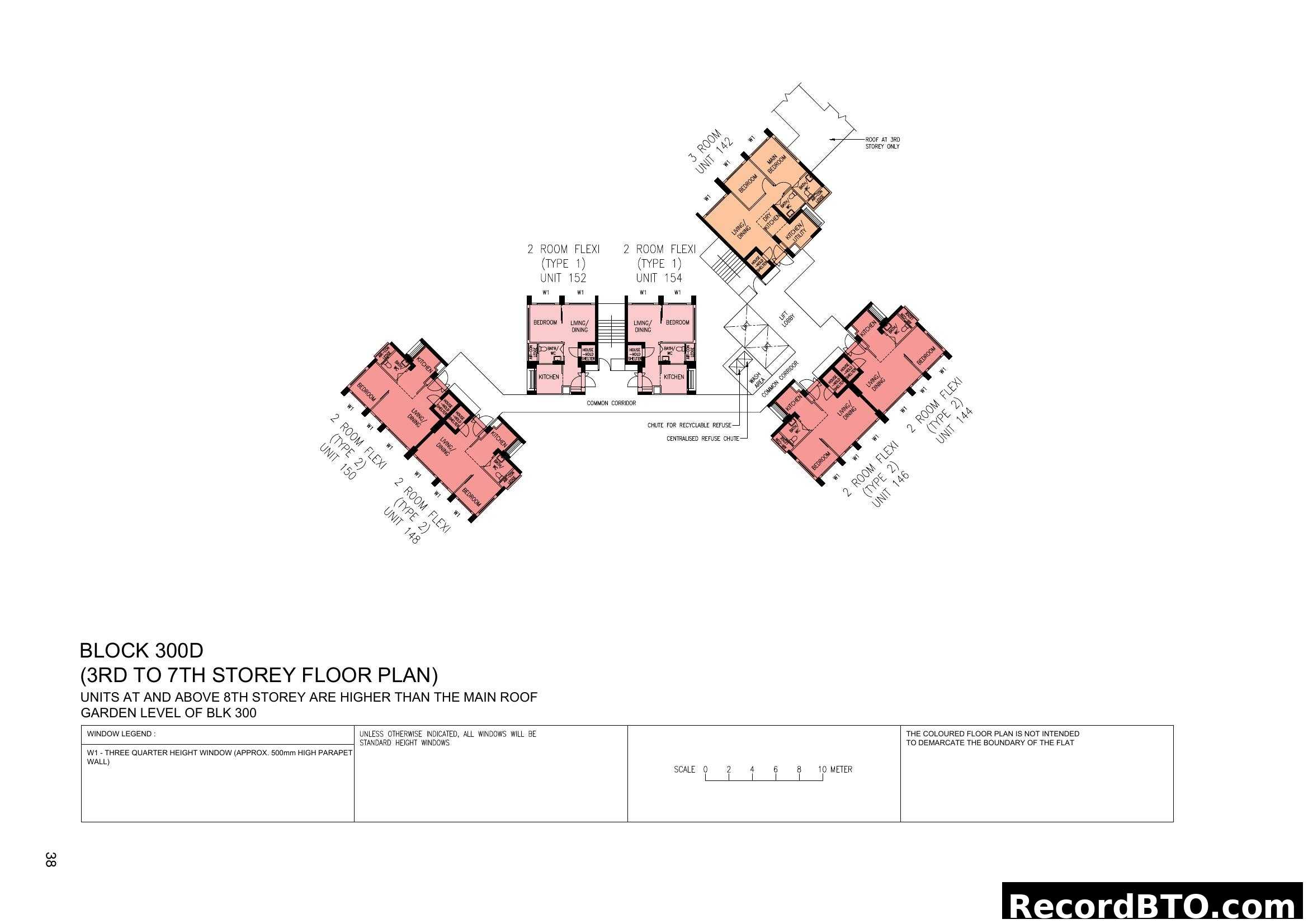 Block 300D Floor Plan (3rd to 7th Storey)